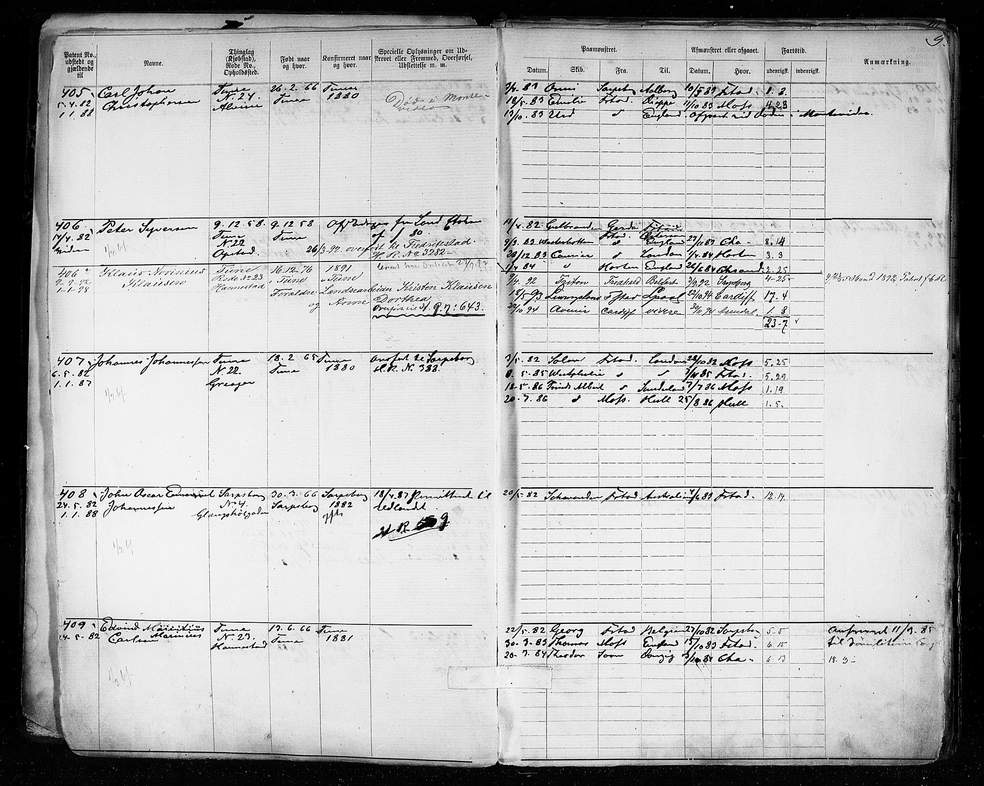 Sarpsborg mønstringskontor, AV/SAO-A-10569c/F/Fc/Fca/L0005: Annotasjonsrulle, 1881-1913, p. 12