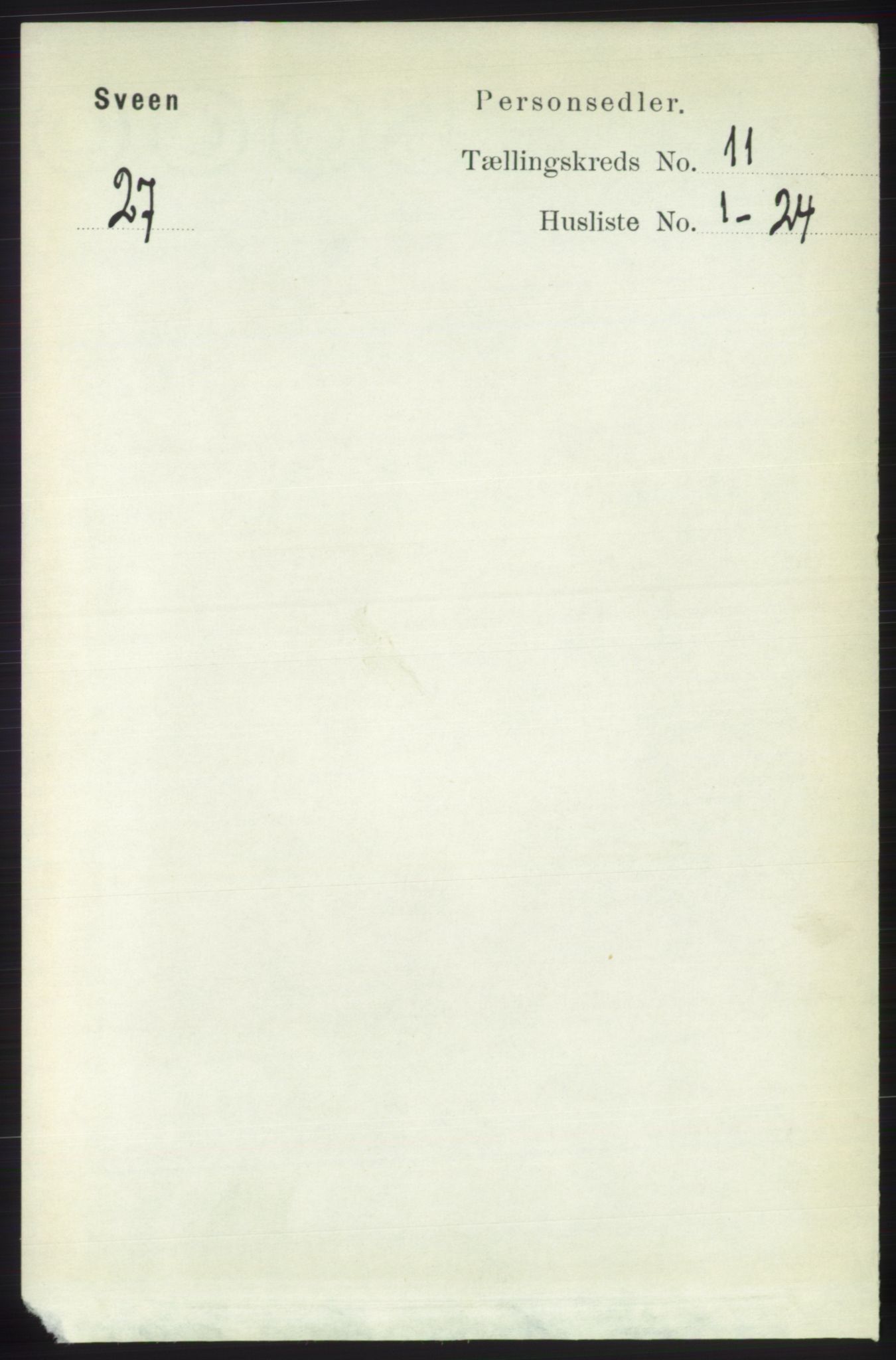 RA, 1891 census for 1216 Sveio, 1891, p. 3121