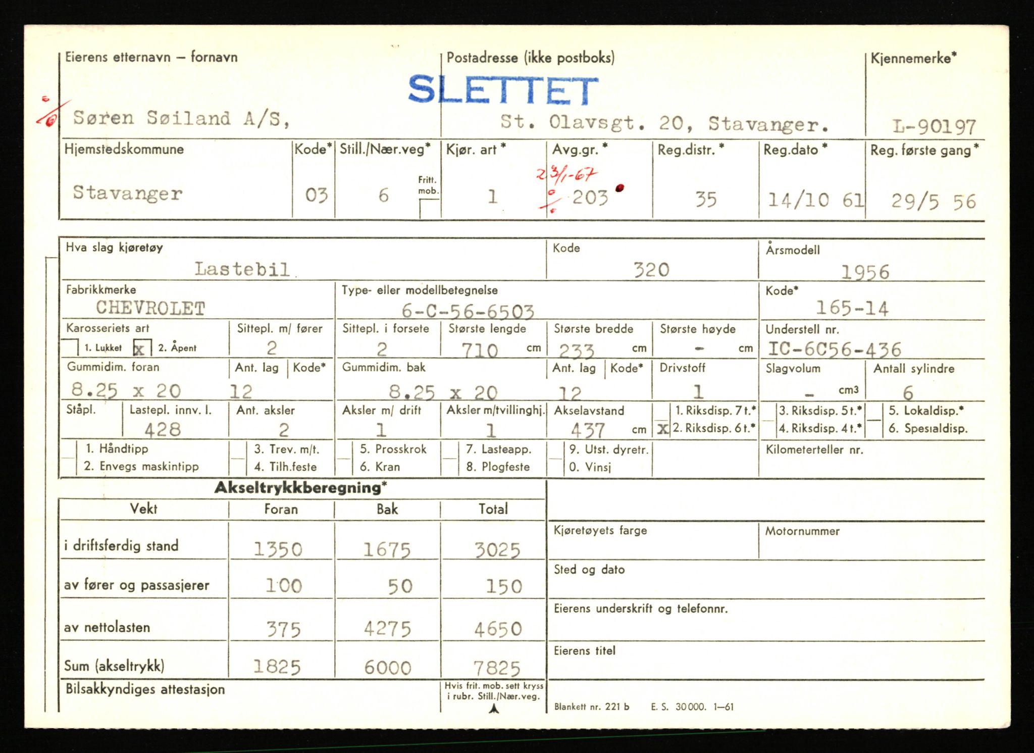 Stavanger trafikkstasjon, AV/SAST-A-101942/0/F/L0075: L-88800 - L-92499, 1930-1971, p. 1079