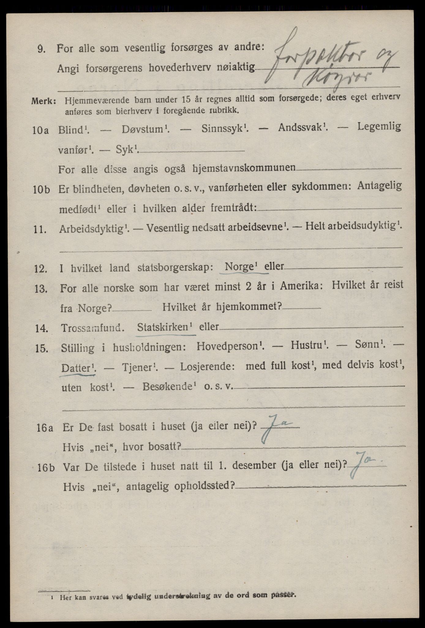 SAKO, 1920 census for Vinje, 1920, p. 1626