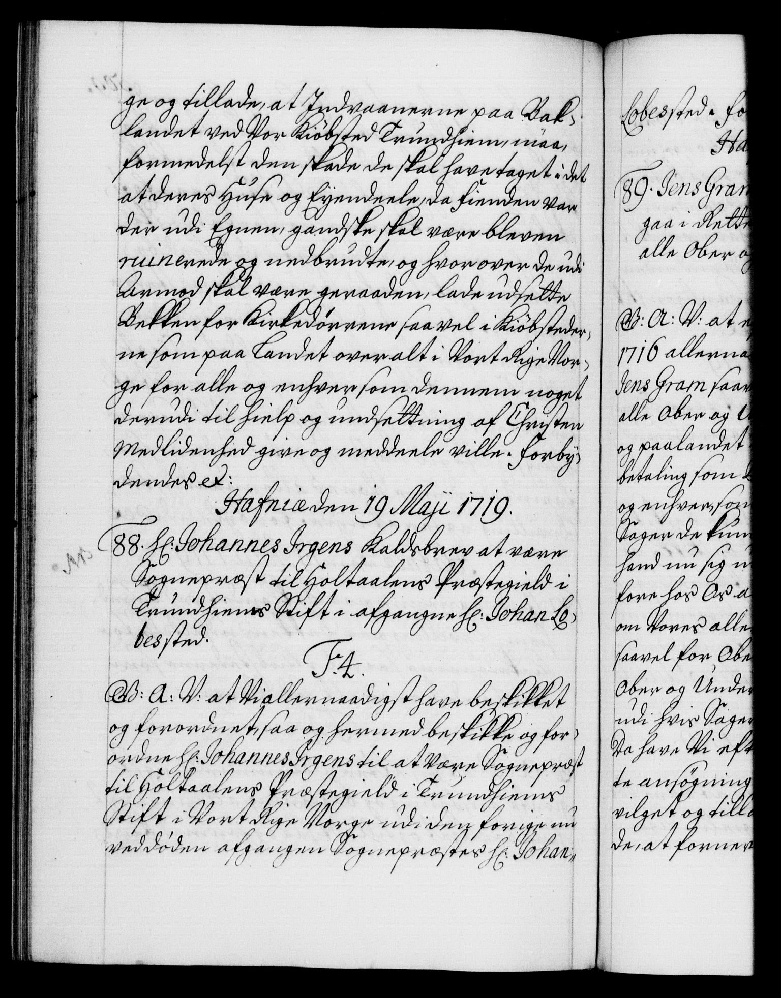 Danske Kanselli 1572-1799, AV/RA-EA-3023/F/Fc/Fca/Fcaa/L0022: Norske registre, 1716-1719, p. 509b