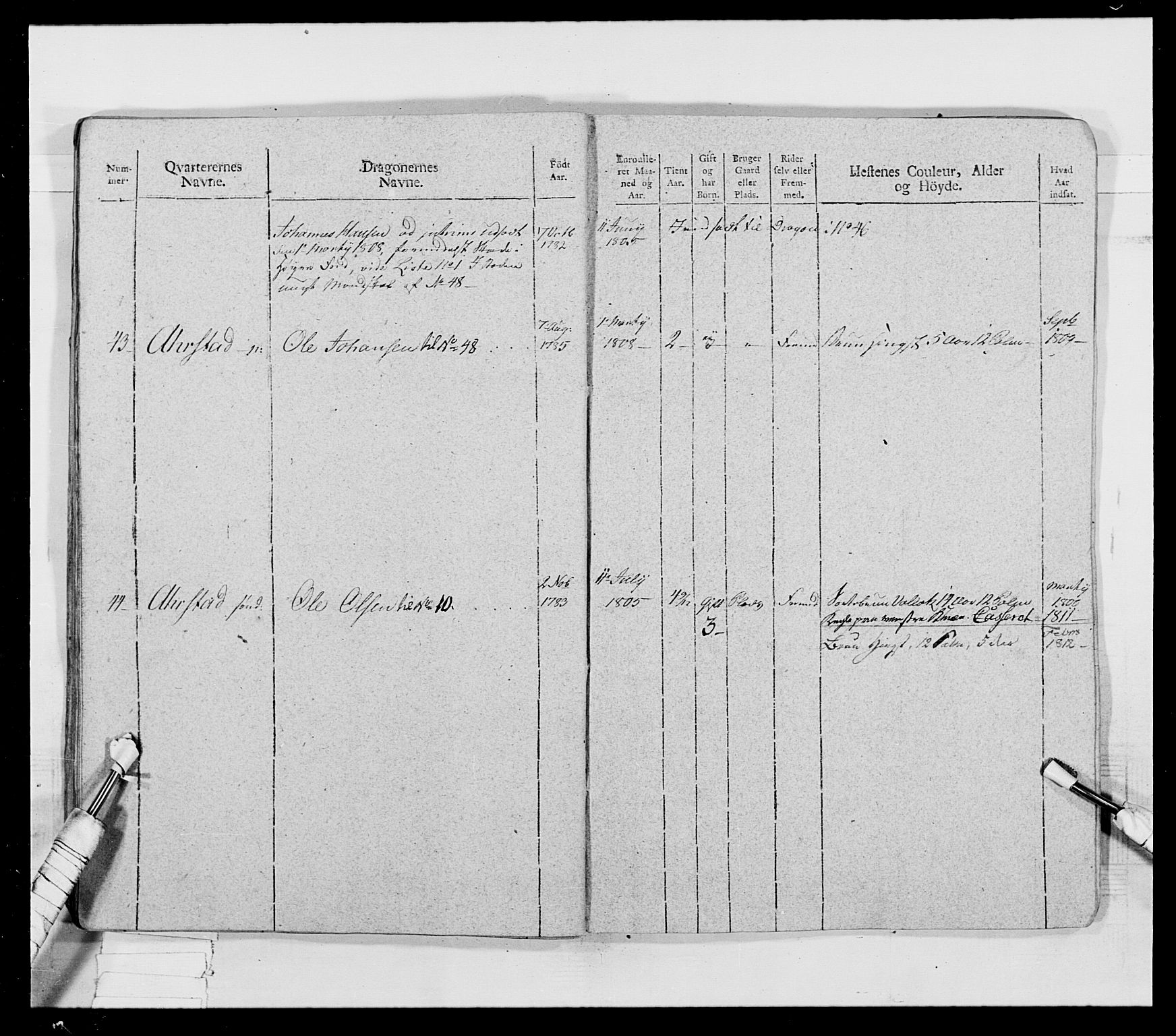 Generalitets- og kommissariatskollegiet, Det kongelige norske kommissariatskollegium, AV/RA-EA-5420/E/Eh/L0018: Opplandske dragonregiment, 1810-1811, p. 33