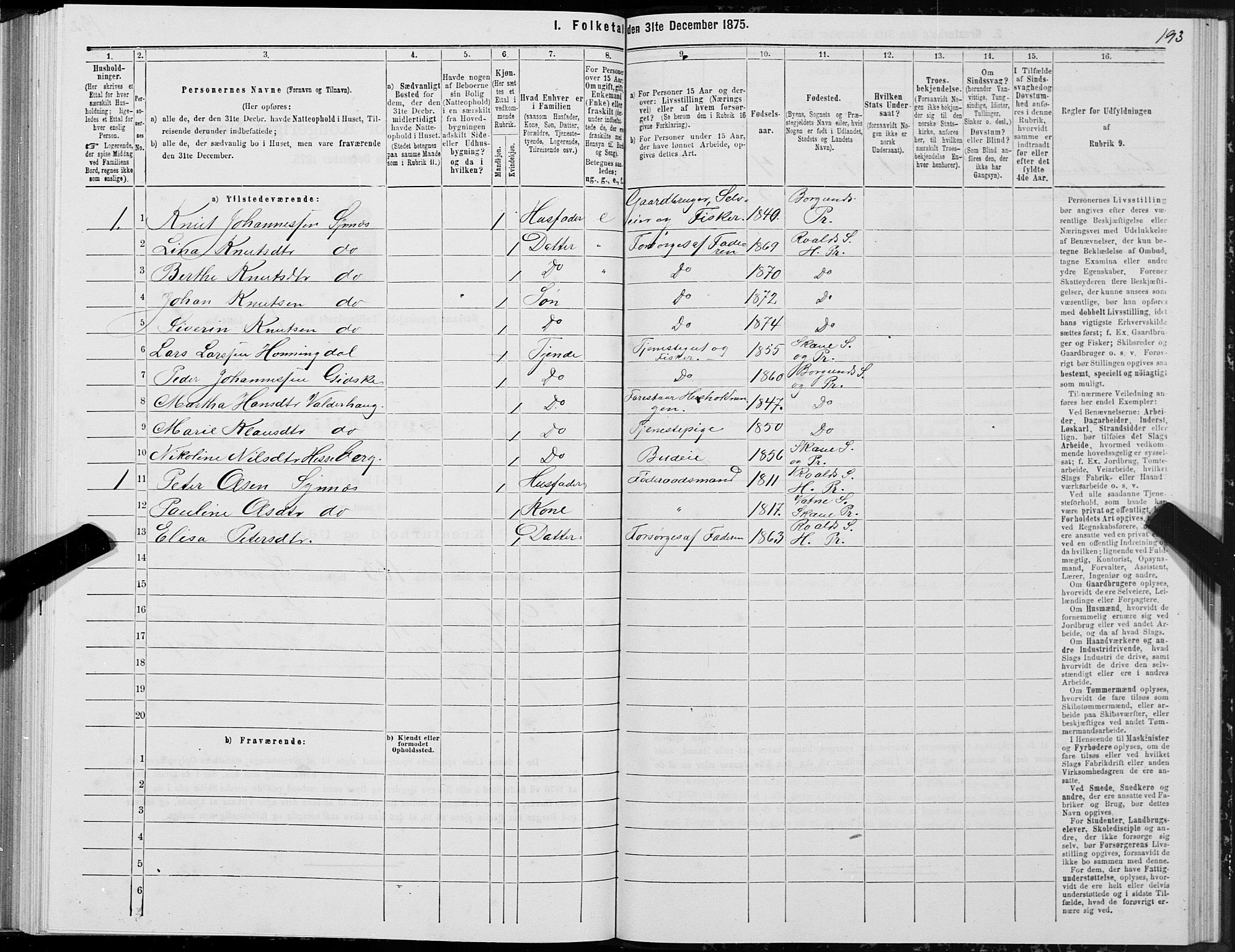 SAT, 1875 census for 1534P Haram, 1875, p. 3193