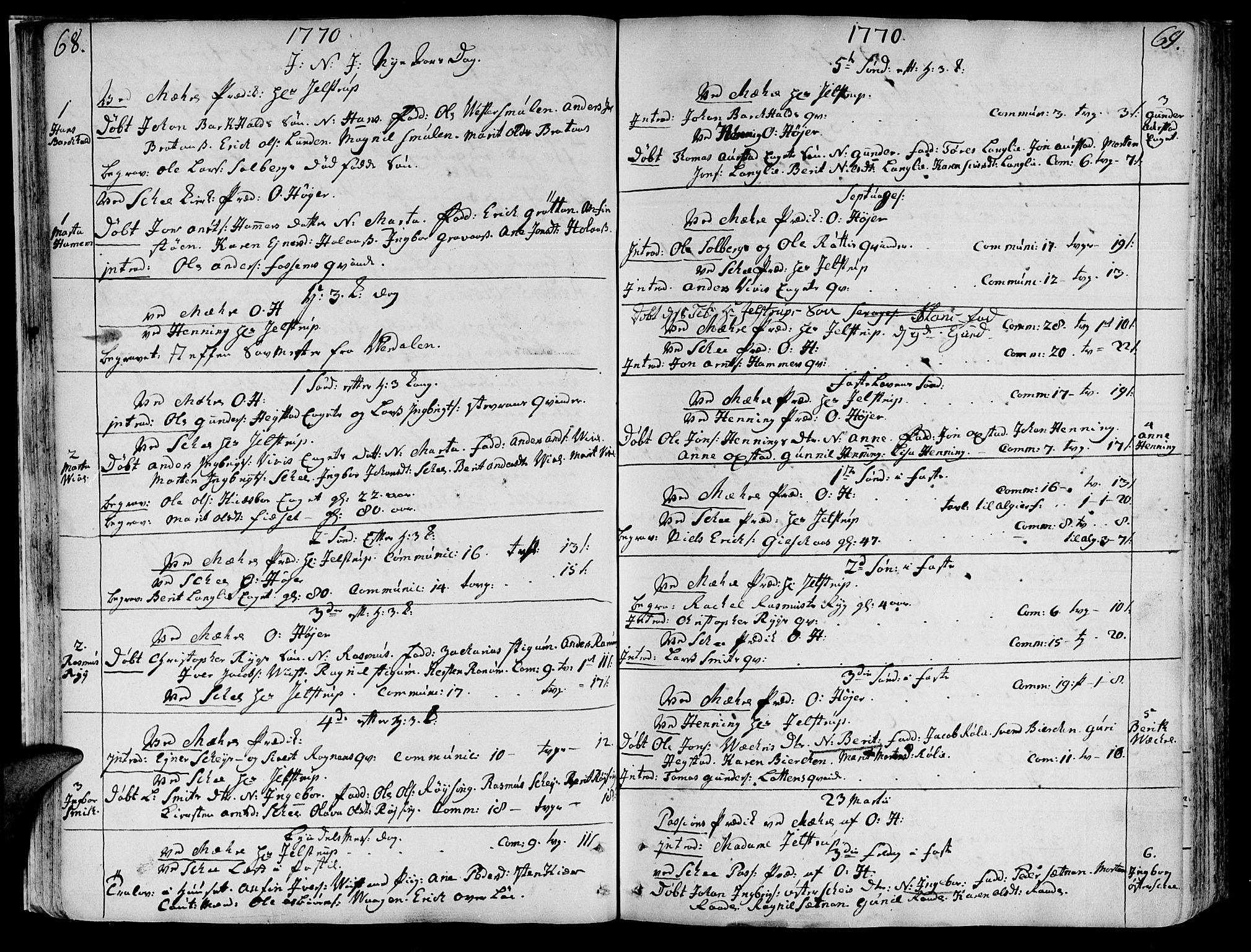 Ministerialprotokoller, klokkerbøker og fødselsregistre - Nord-Trøndelag, SAT/A-1458/735/L0331: Parish register (official) no. 735A02, 1762-1794, p. 68-69