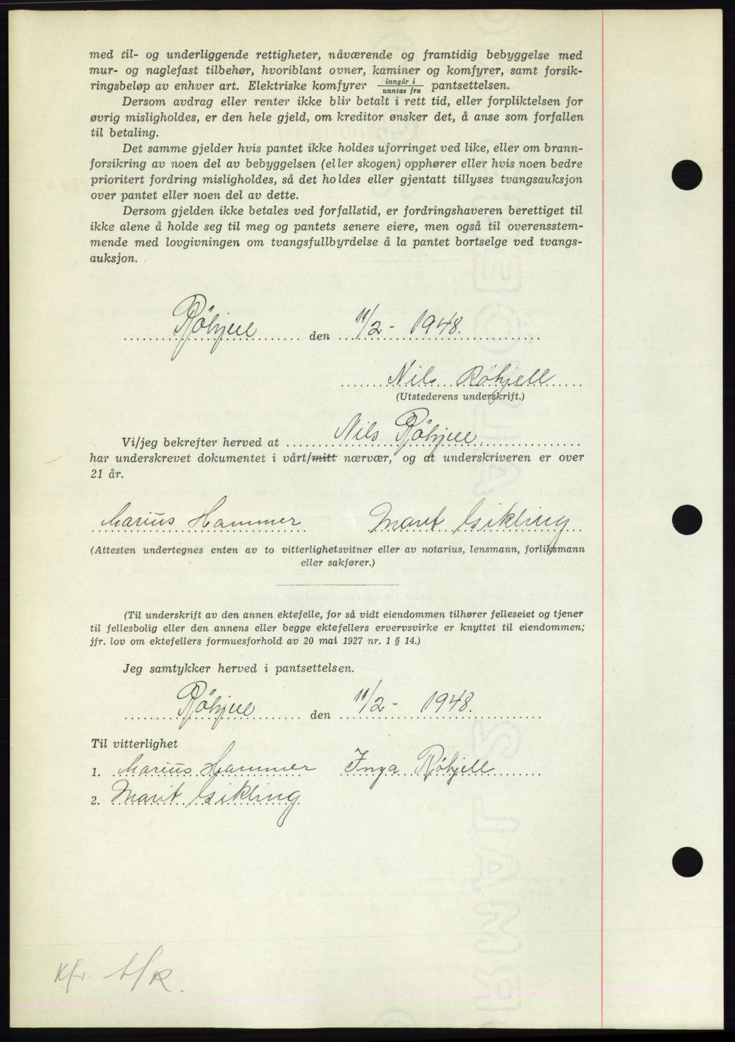 Nordmøre sorenskriveri, AV/SAT-A-4132/1/2/2Ca: Mortgage book no. B102, 1949-1949, Diary no: : 2198/1949