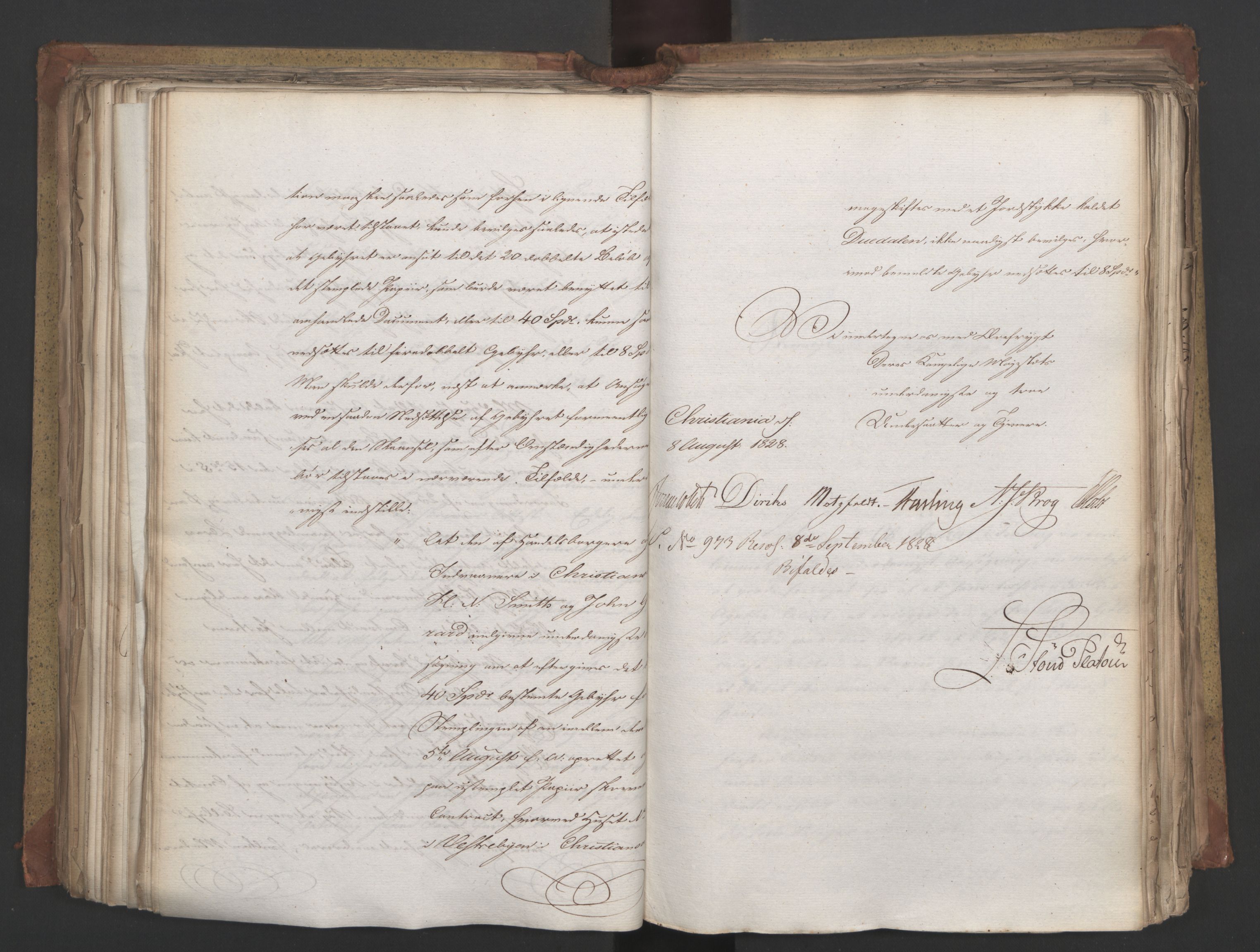 Statsrådsavdelingen i Stockholm, AV/RA-S-1003/D/Da/L0055: Regjeringsinnstillinger nr. 231-435, 1828, p. 302