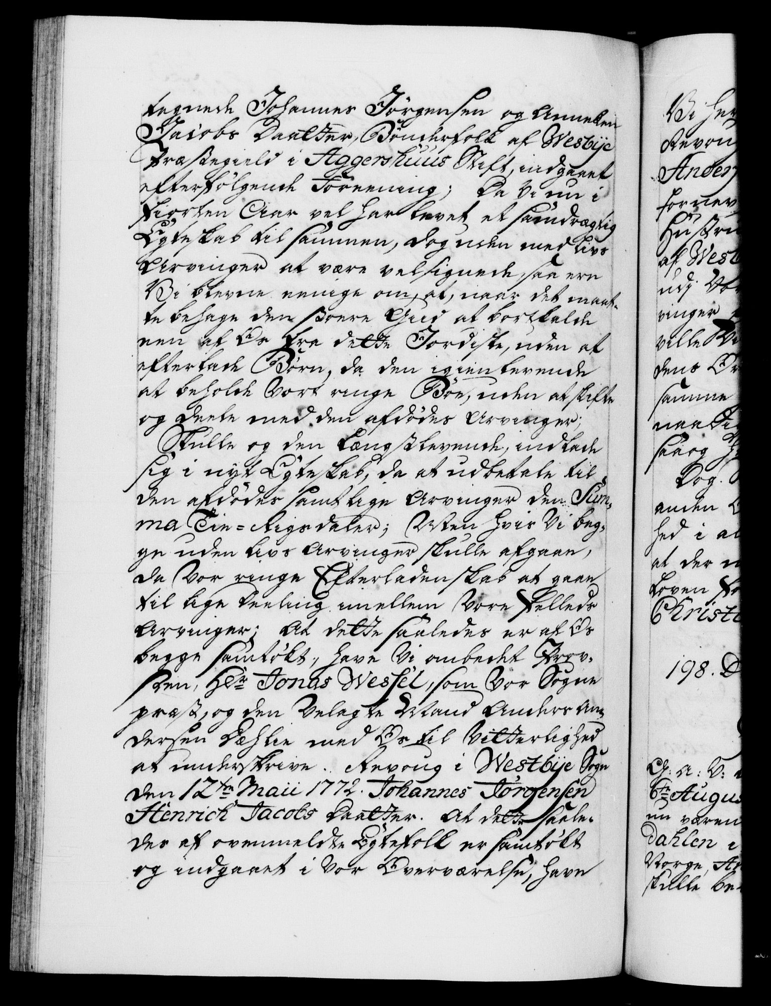 Danske Kanselli 1572-1799, RA/EA-3023/F/Fc/Fca/Fcaa/L0045: Norske registre "Norske eller 3. dept.s åpne brev, 1771-1773, p. 343b