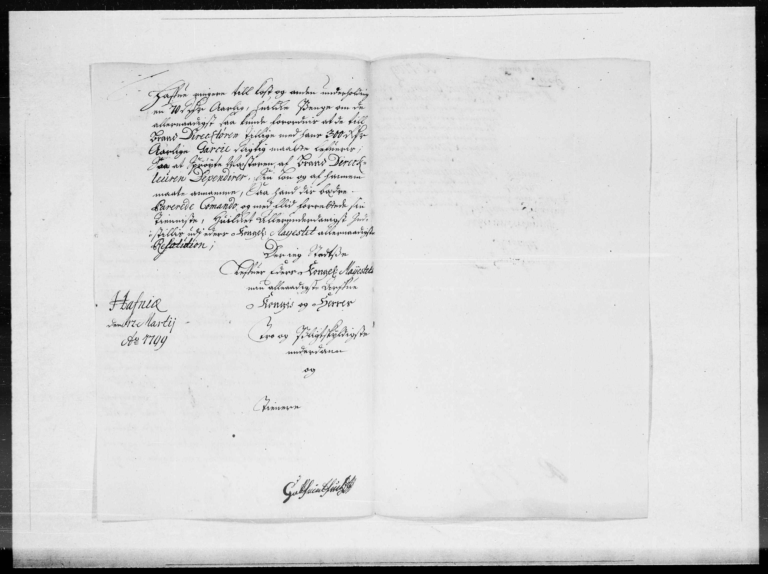 Danske Kanselli 1572-1799, AV/RA-EA-3023/F/Fc/Fcc/Fcca/L0067: Norske innlegg 1572-1799, 1709, p. 129