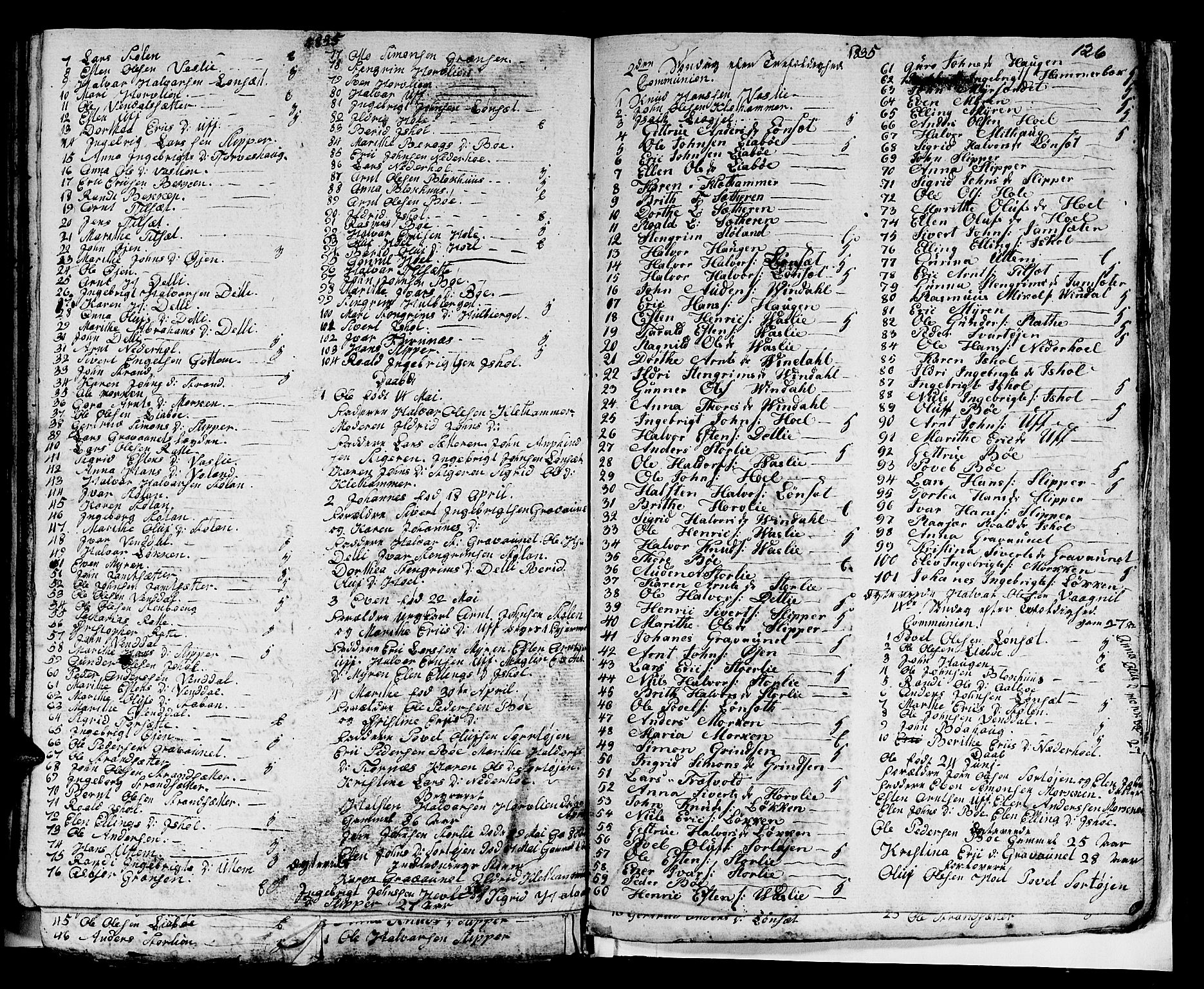 Ministerialprotokoller, klokkerbøker og fødselsregistre - Sør-Trøndelag, SAT/A-1456/679/L0921: Parish register (copy) no. 679C01, 1792-1840, p. 126