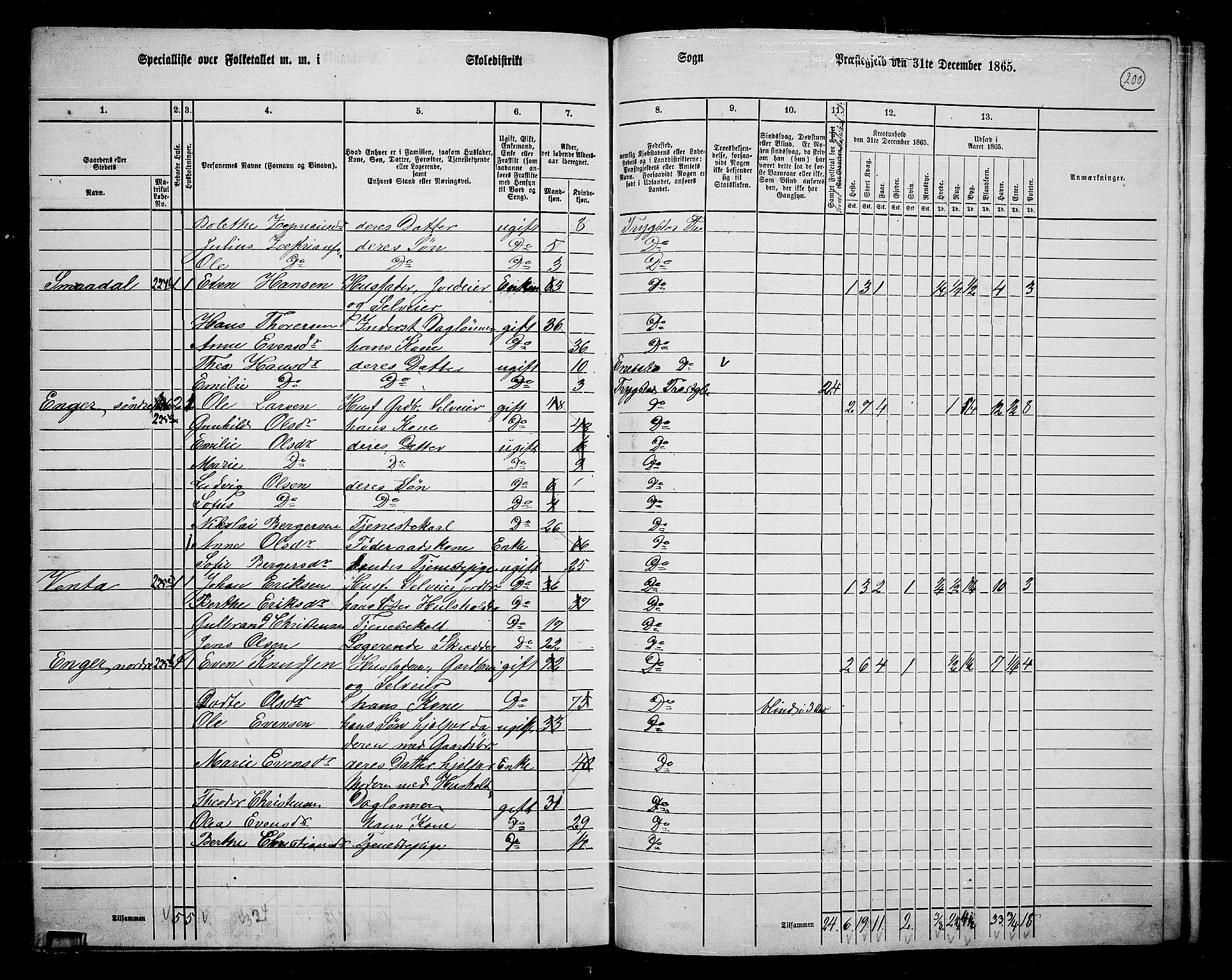 RA, 1865 census for Trøgstad, 1865, p. 175