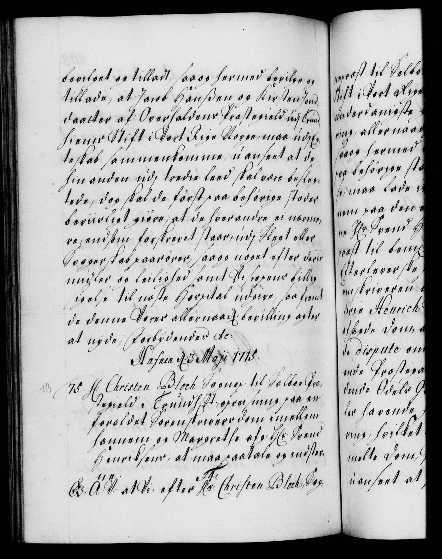 Danske Kanselli 1572-1799, AV/RA-EA-3023/F/Fc/Fca/Fcaa/L0021: Norske registre, 1712-1715, p. 468b