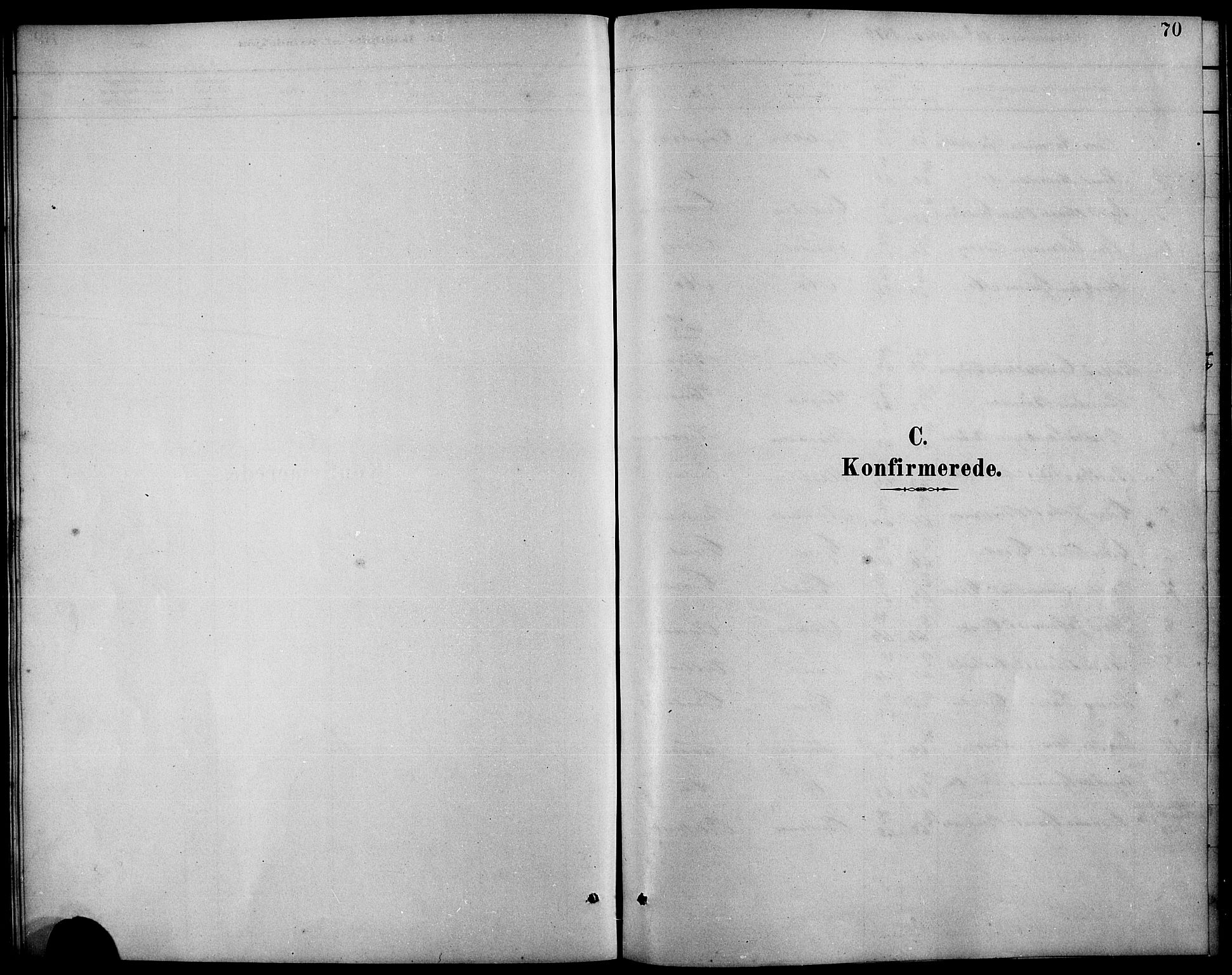 Etne sokneprestembete, AV/SAB-A-75001/H/Hab: Parish register (copy) no. B 4, 1879-1897, p. 70