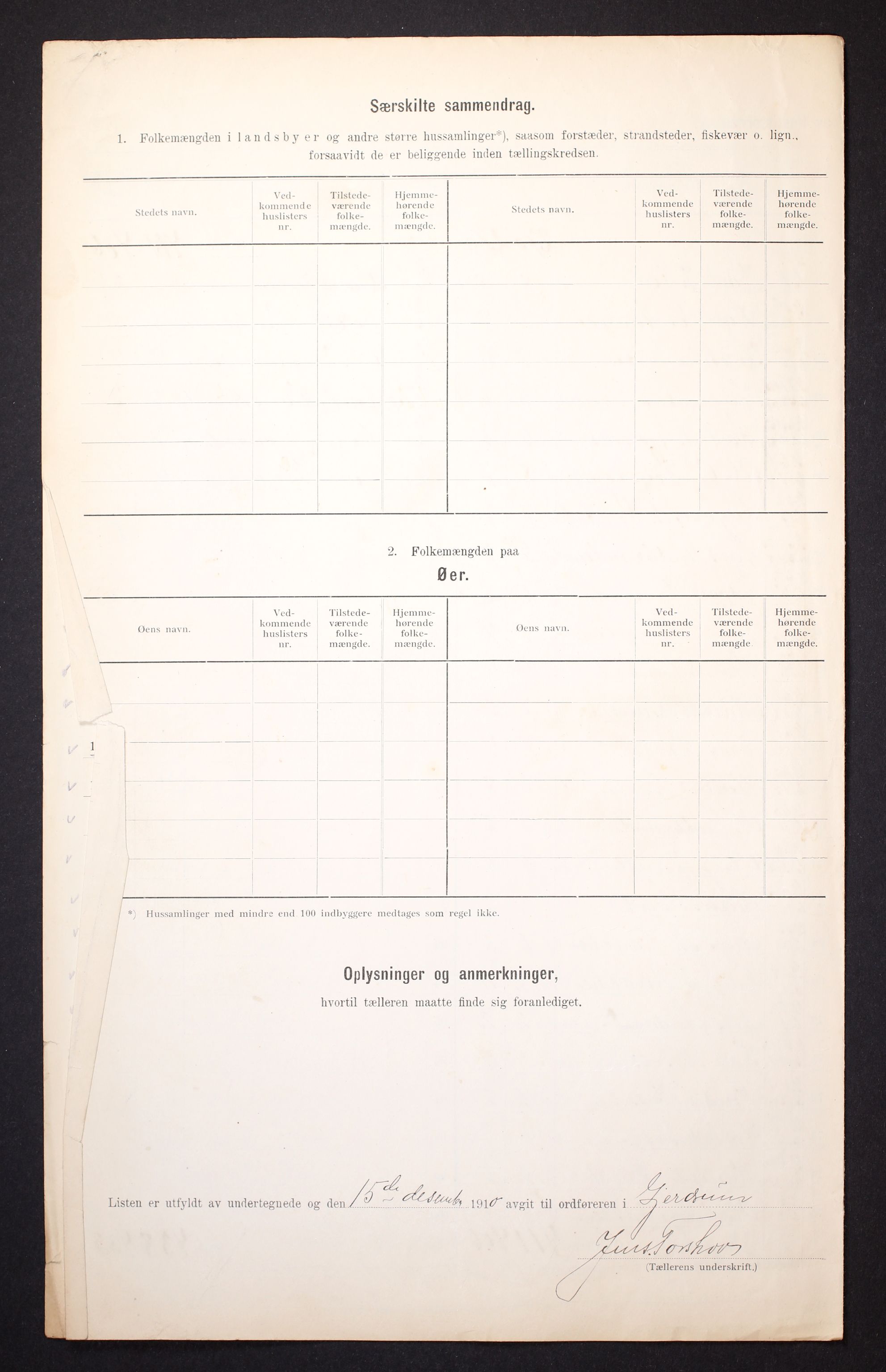 RA, 1910 census for Gjerdrum, 1910, p. 21