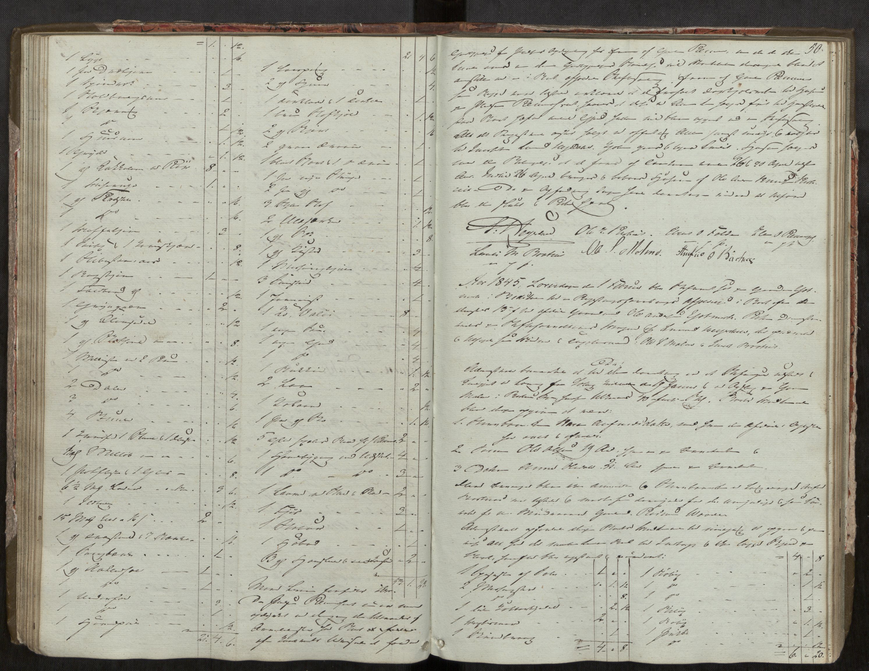 Inderøy sorenskriveri, AV/SAT-A-4147/1/3/3C/3Ca/L0003: Skifteregistreringsprotokoll, 1841-1852, p. 50
