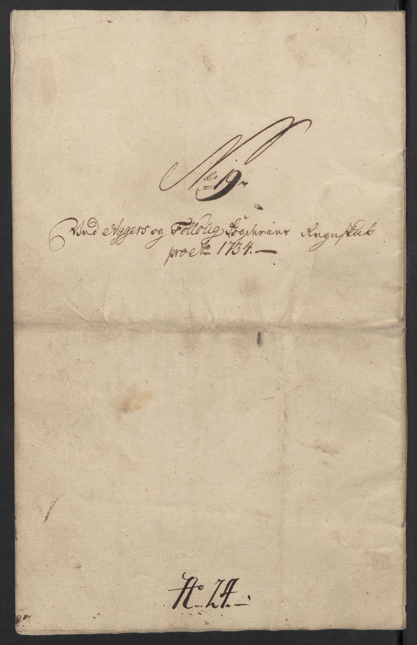 Rentekammeret inntil 1814, Reviderte regnskaper, Fogderegnskap, AV/RA-EA-4092/R10/L0473: Fogderegnskap Aker og Follo, 1734, p. 107