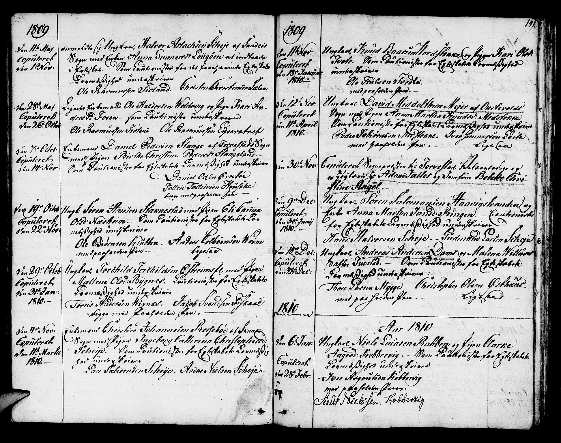 Avaldsnes sokneprestkontor, SAST/A -101851/H/Ha/Haa/L0003: Parish register (official) no. A 3, 1801-1817, p. 141