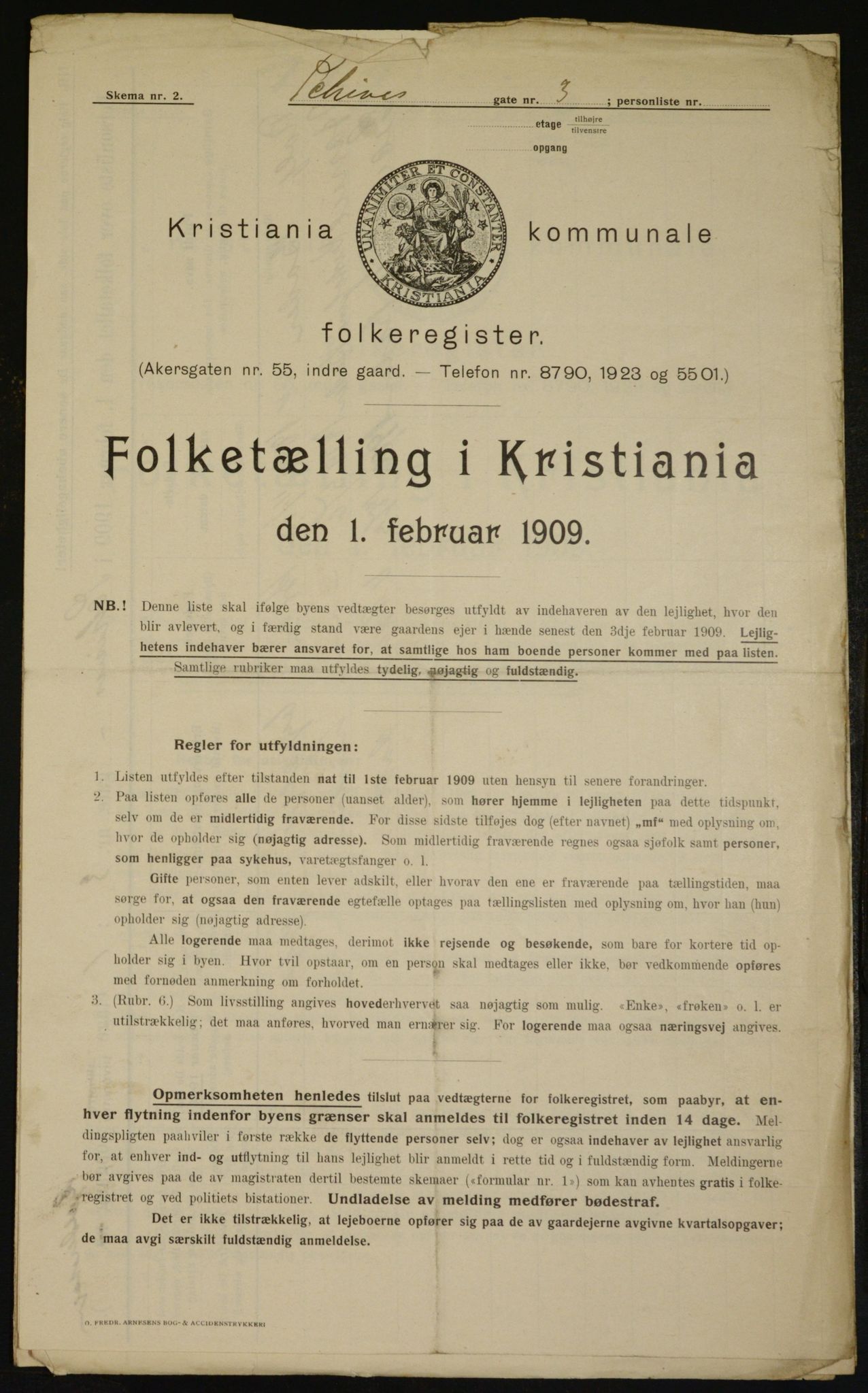 OBA, Municipal Census 1909 for Kristiania, 1909, p. 81426