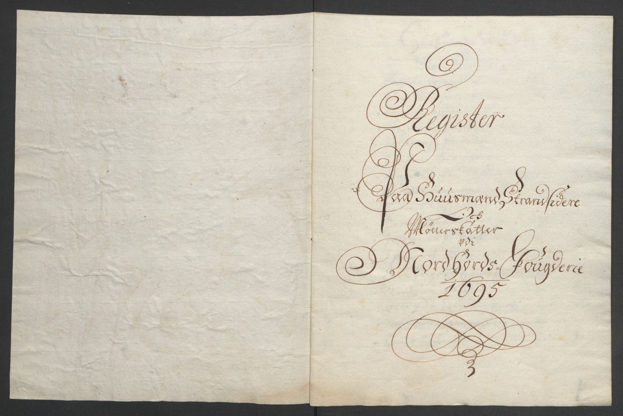 Rentekammeret inntil 1814, Reviderte regnskaper, Fogderegnskap, RA/EA-4092/R51/L3183: Fogderegnskap Nordhordland og Voss, 1695-1697, p. 106