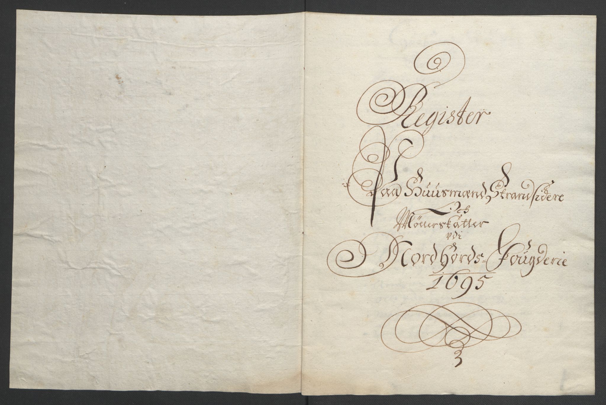 Rentekammeret inntil 1814, Reviderte regnskaper, Fogderegnskap, AV/RA-EA-4092/R51/L3183: Fogderegnskap Nordhordland og Voss, 1695-1697, p. 106