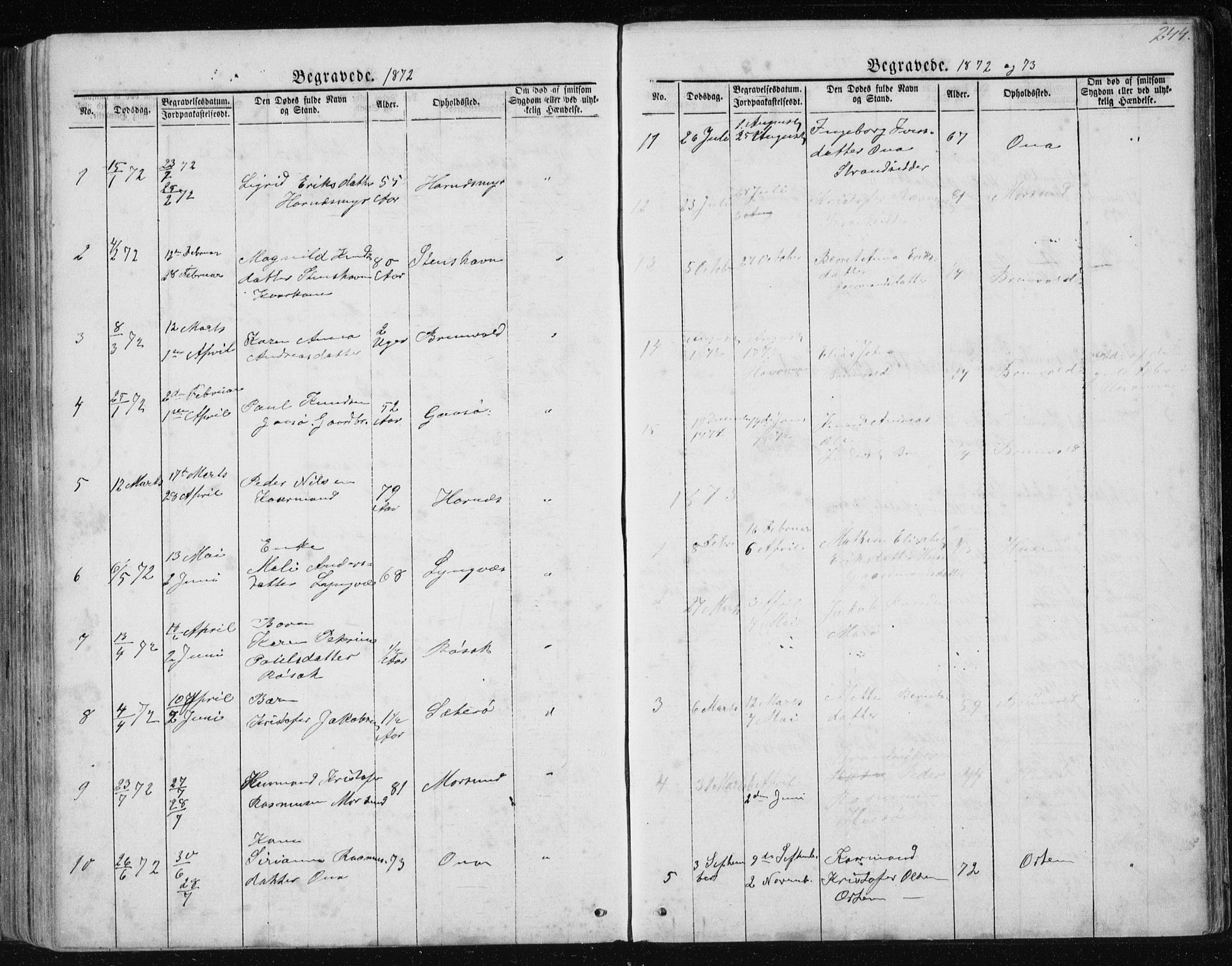 Ministerialprotokoller, klokkerbøker og fødselsregistre - Møre og Romsdal, AV/SAT-A-1454/561/L0732: Parish register (copy) no. 561C02, 1867-1900, p. 244