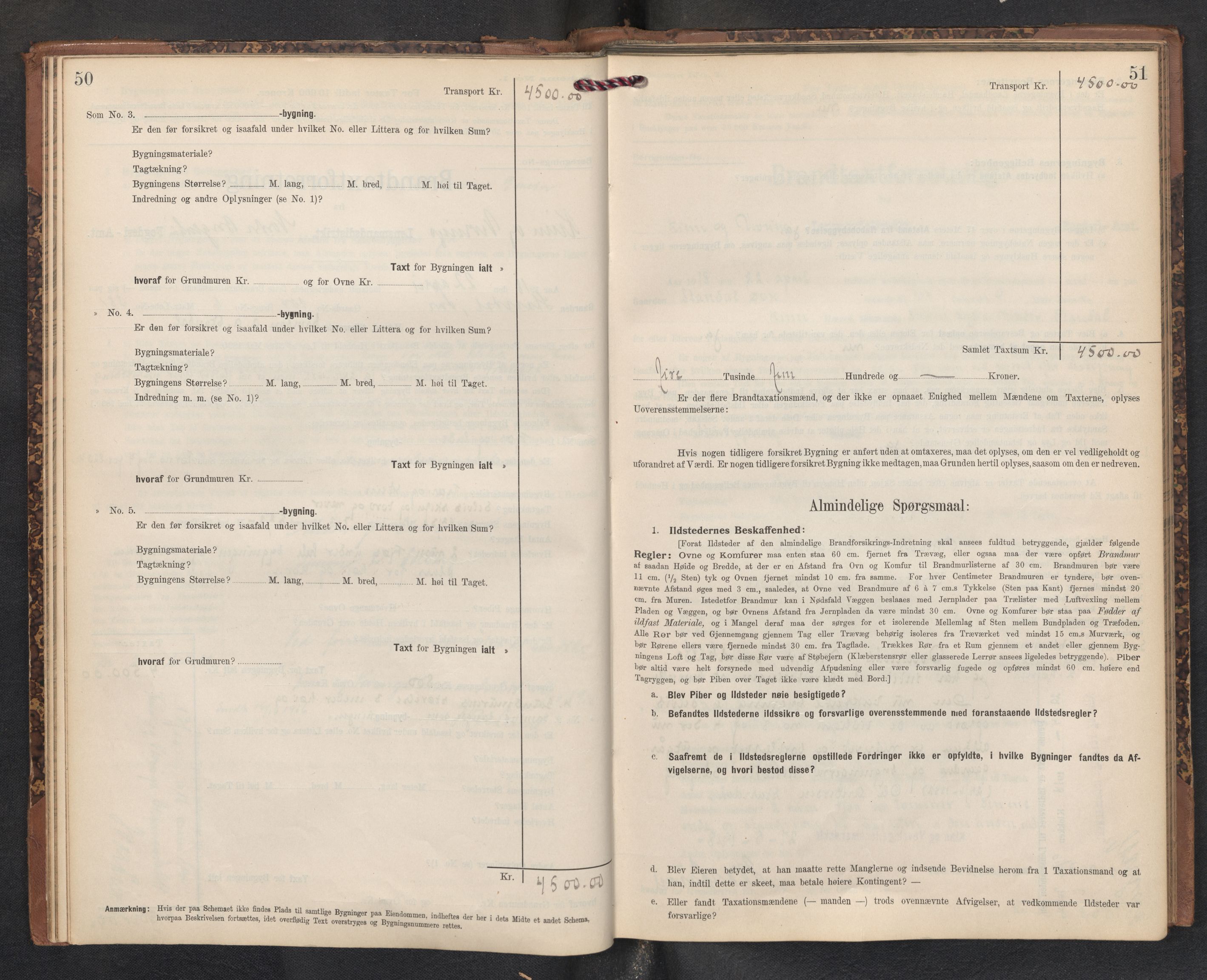 Lensmannen i Kinn, AV/SAB-A-28801/0012/L0005: Branntakstprotokoll, skjematakst, 1903-1938, p. 50-51