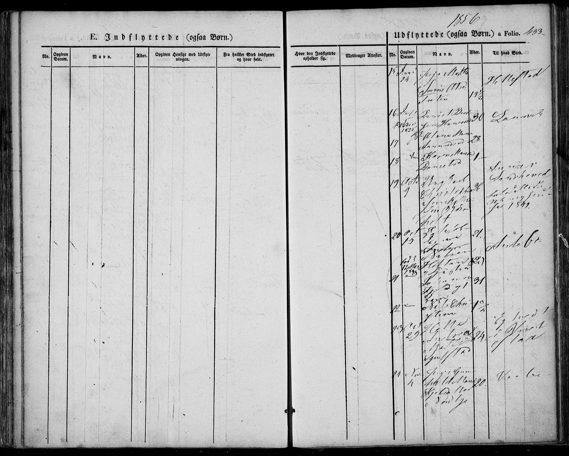 Lardal kirkebøker, AV/SAKO-A-350/F/Fa/L0006: Parish register (official) no. I 6, 1835-1860, p. 433