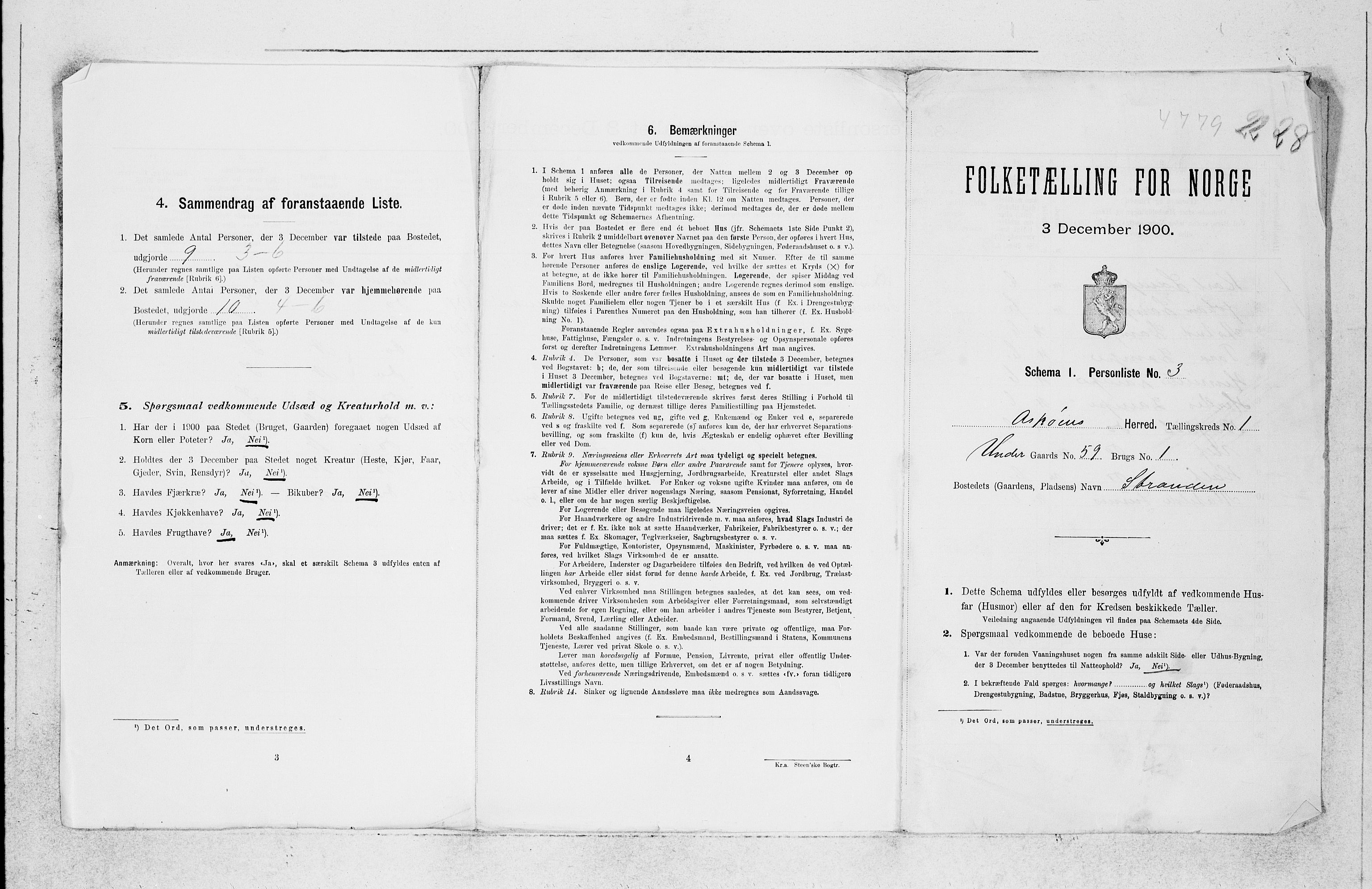 SAB, 1900 census for Askøy, 1900, p. 133