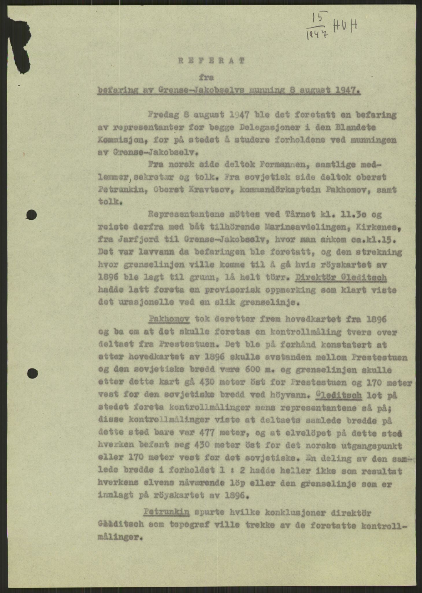 Vassdragsdirektoratet/avdelingen, RA/S-6242/F/Fa/L0538: Pasvikelva, 1945-1949, p. 303