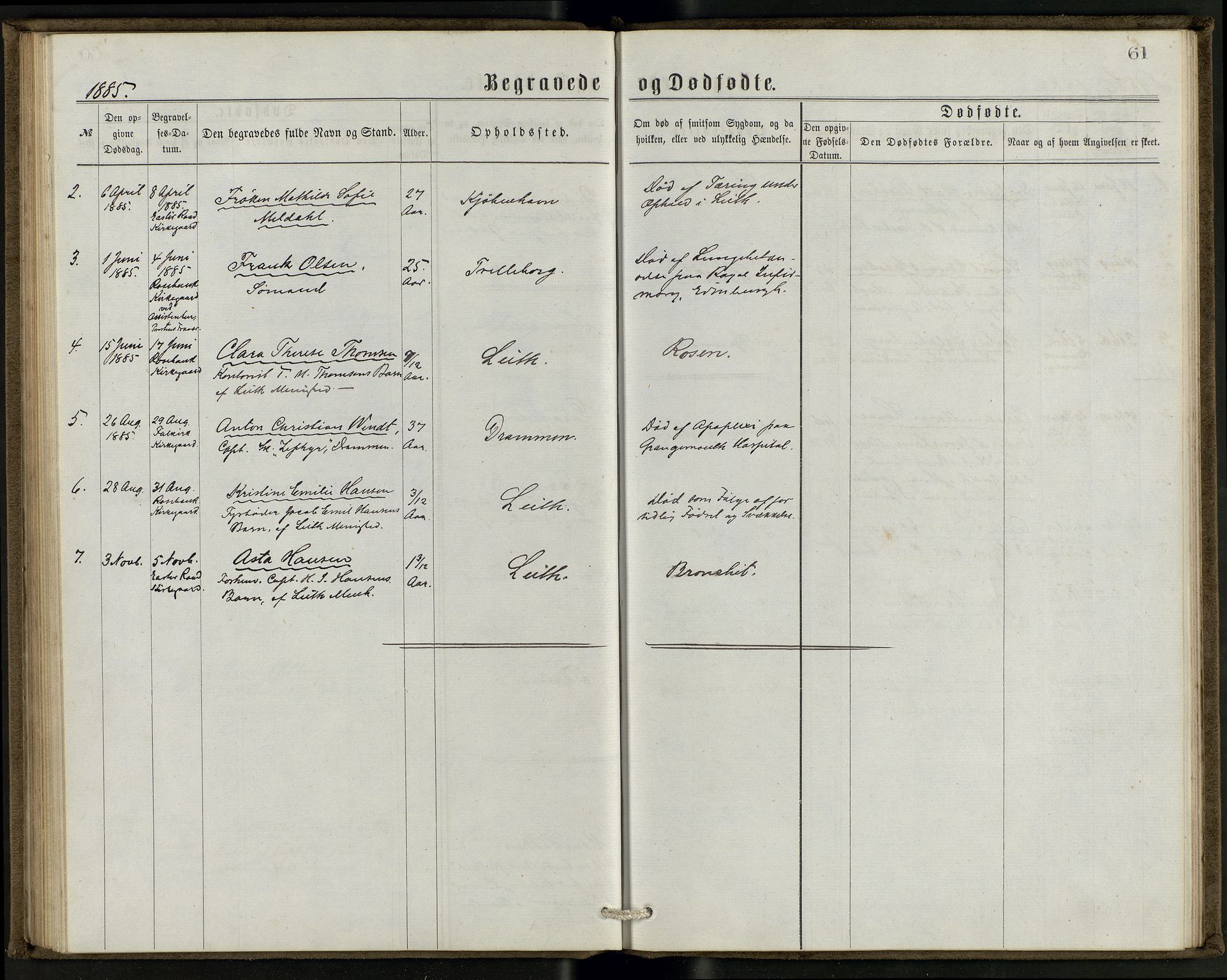 Den norske sjømannsmisjon i utlandet/Skotske havner (Leith, Glasgow), SAB/SAB/PA-0100/H/Ha/Haa/L0002: Parish register (official) no. A 2, 1877-1887, p. 60b-61a