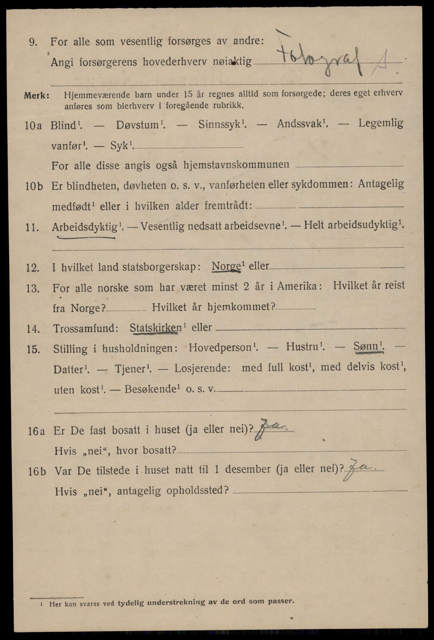 SAST, 1920 census for Stavanger, 1920, p. 108863