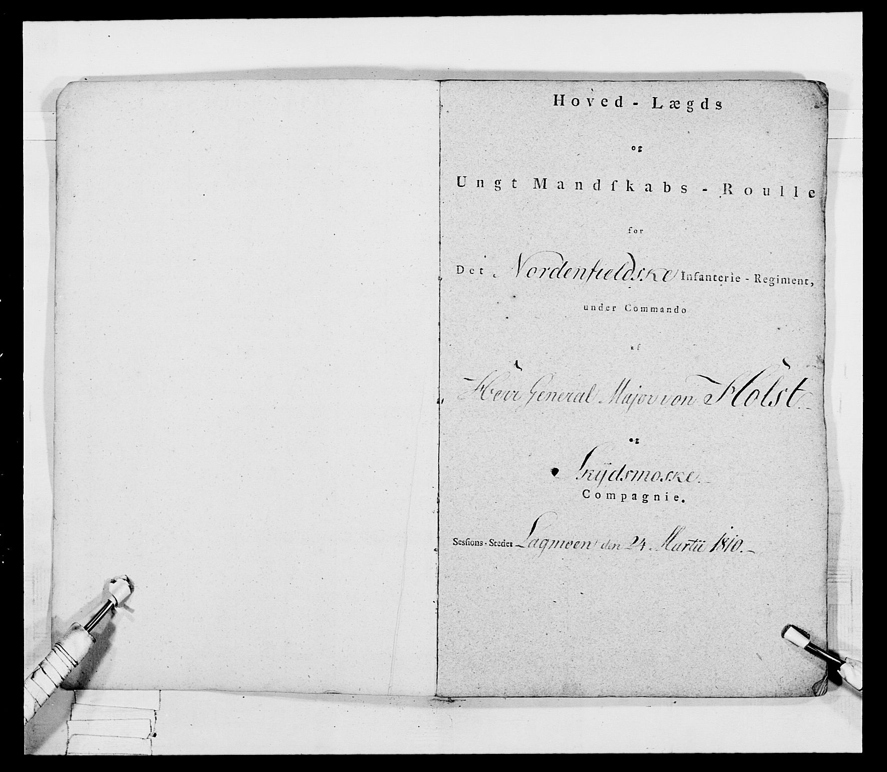 Generalitets- og kommissariatskollegiet, Det kongelige norske kommissariatskollegium, AV/RA-EA-5420/E/Eh/L0033: Nordafjelske gevorbne infanteriregiment, 1810, p. 6