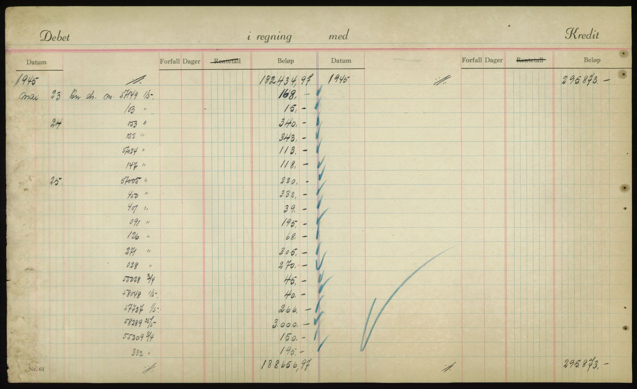 Forsvarsdepartementet, 10. kontor / Oppgjørskontoret, AV/RA-RAFA-1225/D/Db/L0180: Lista oppgjørskontor, 1942-1952, p. 1944