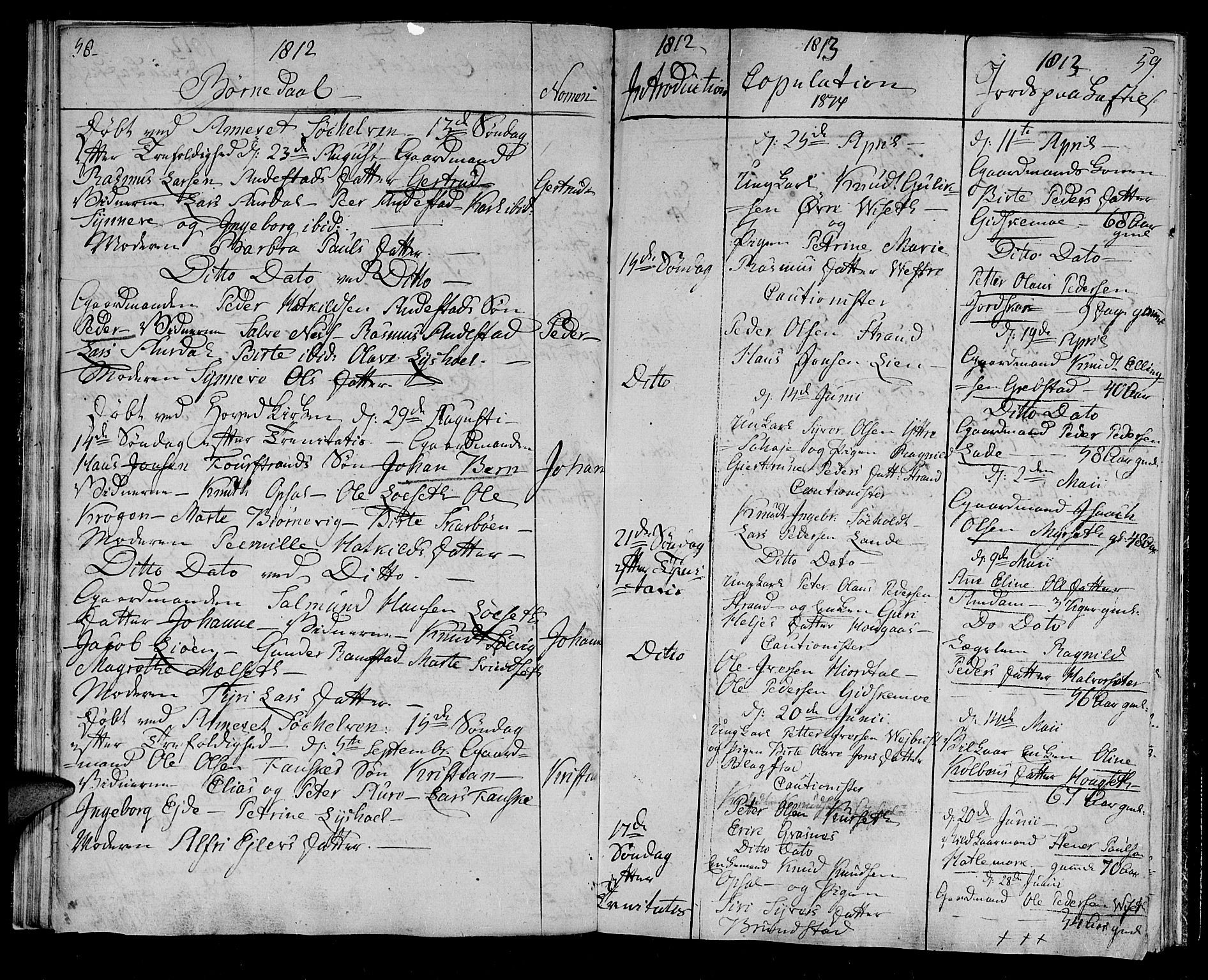 Ministerialprotokoller, klokkerbøker og fødselsregistre - Møre og Romsdal, AV/SAT-A-1454/522/L0309: Parish register (official) no. 522A04, 1810-1816, p. 58-59