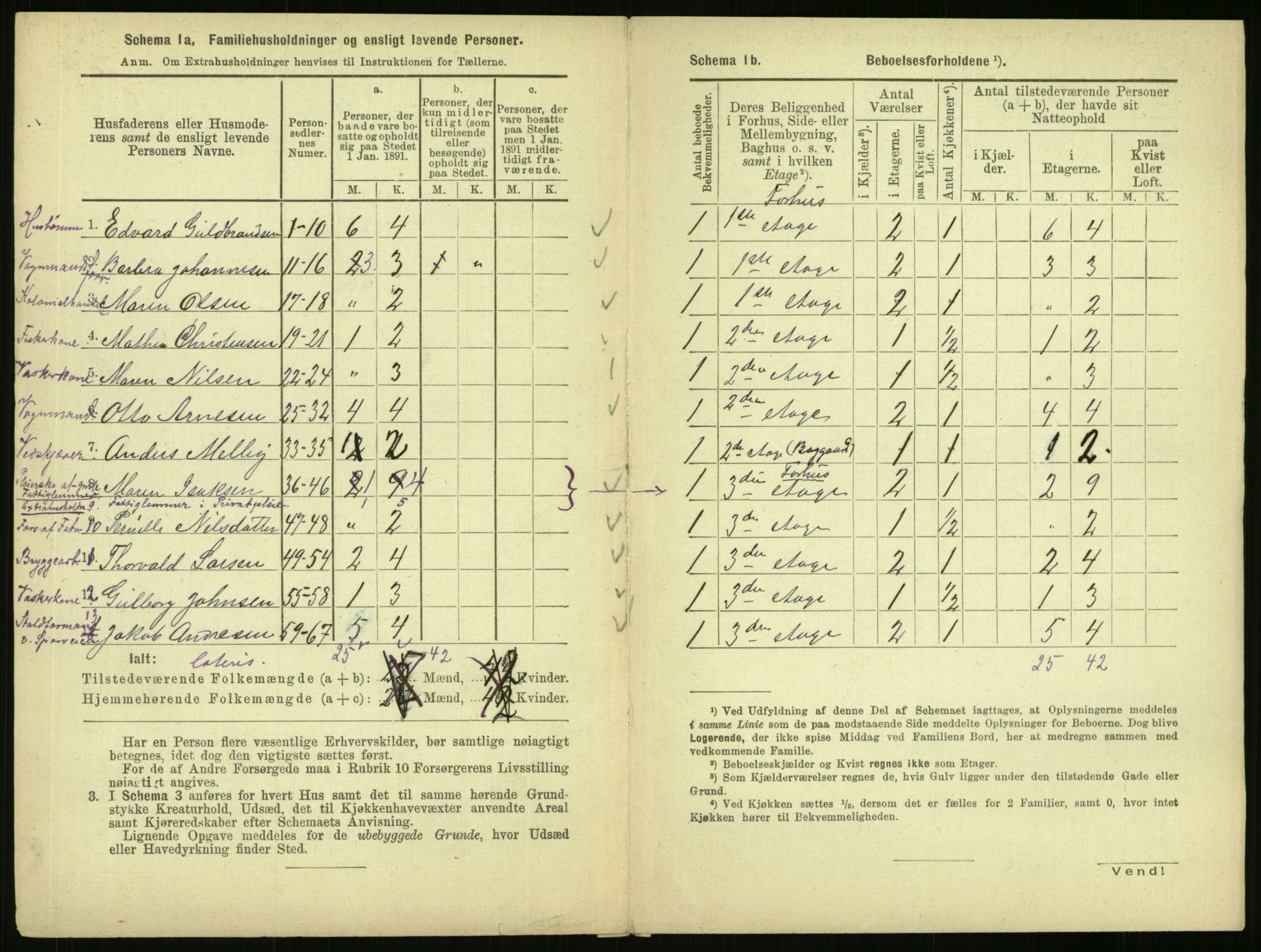 RA, 1891 census for 0301 Kristiania, 1891, p. 36369