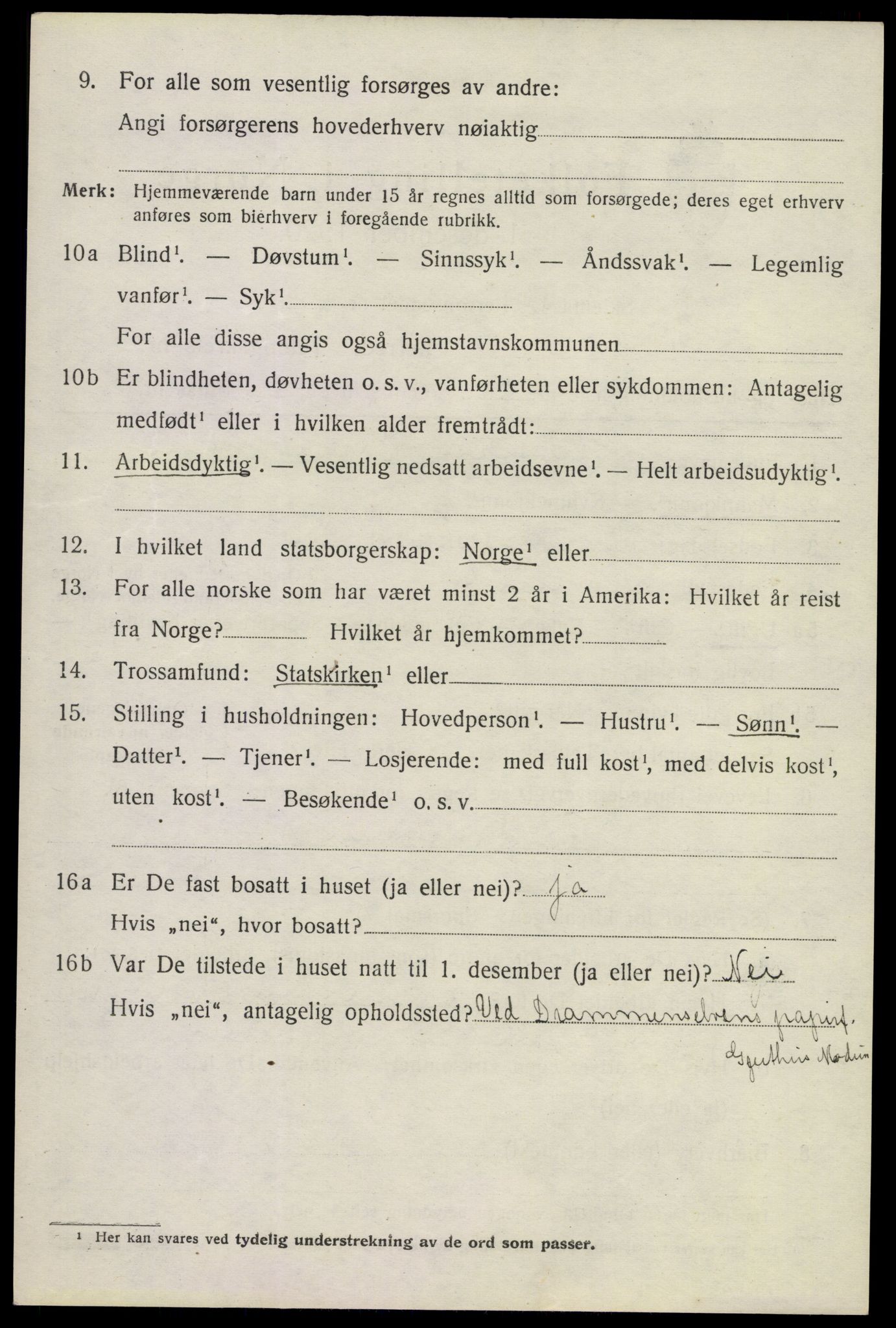 SAKO, 1920 census for Modum, 1920, p. 22098