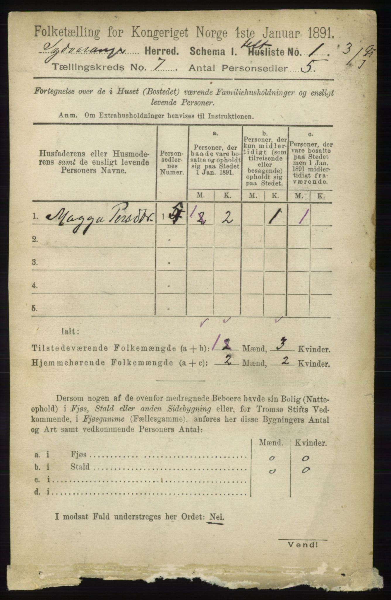 RA, 1891 census for 2030 Sør-Varanger, 1891, p. 2228