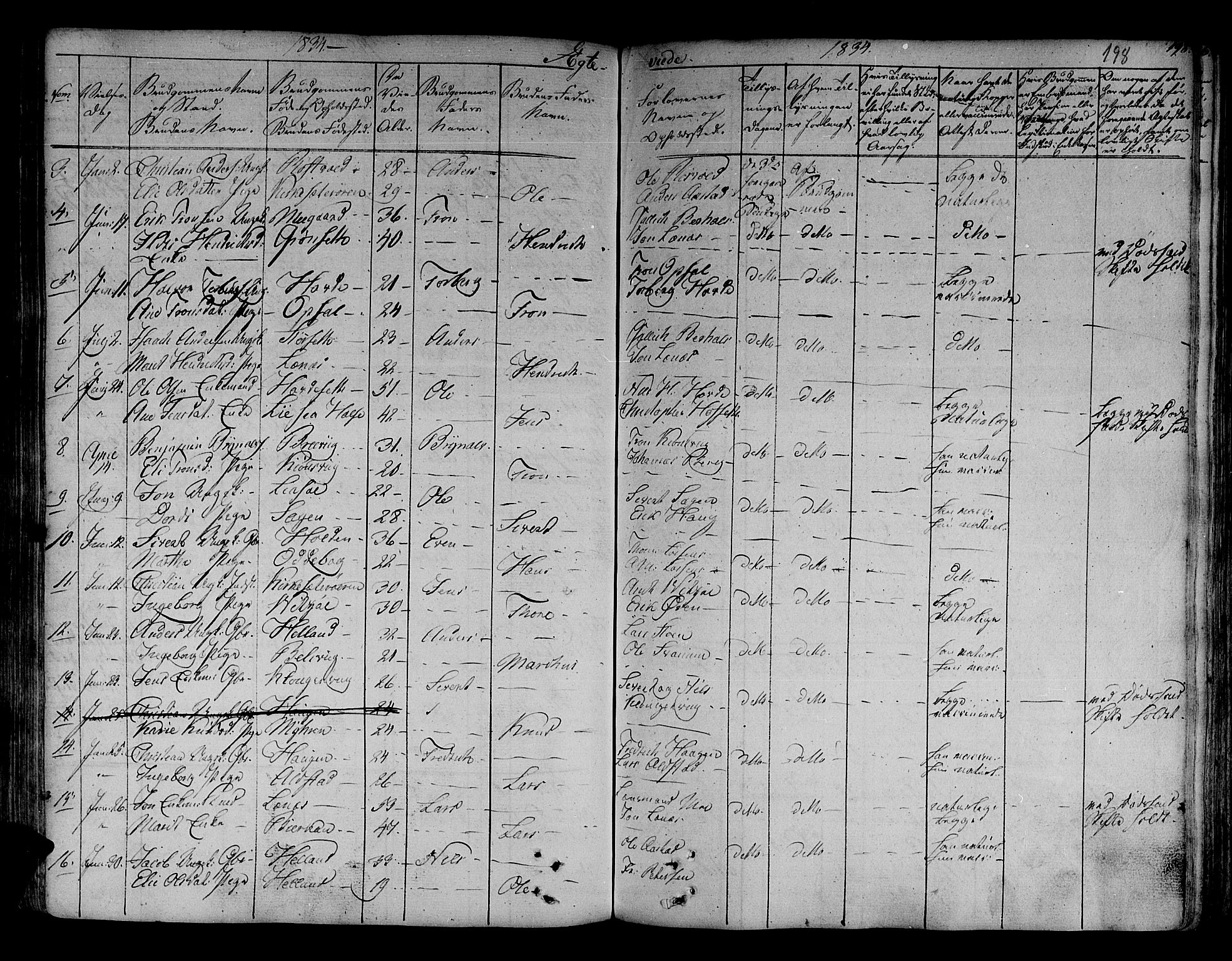 Ministerialprotokoller, klokkerbøker og fødselsregistre - Sør-Trøndelag, AV/SAT-A-1456/630/L0492: Parish register (official) no. 630A05, 1830-1840, p. 198