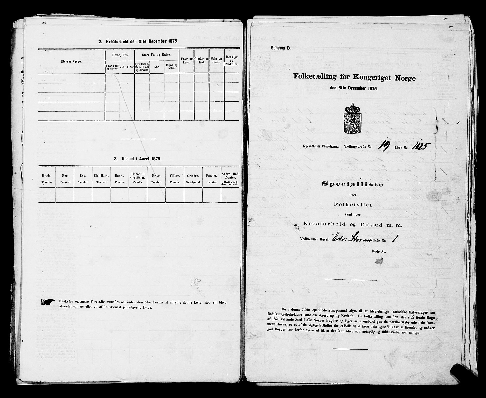 RA, 1875 census for 0301 Kristiania, 1875, p. 3532