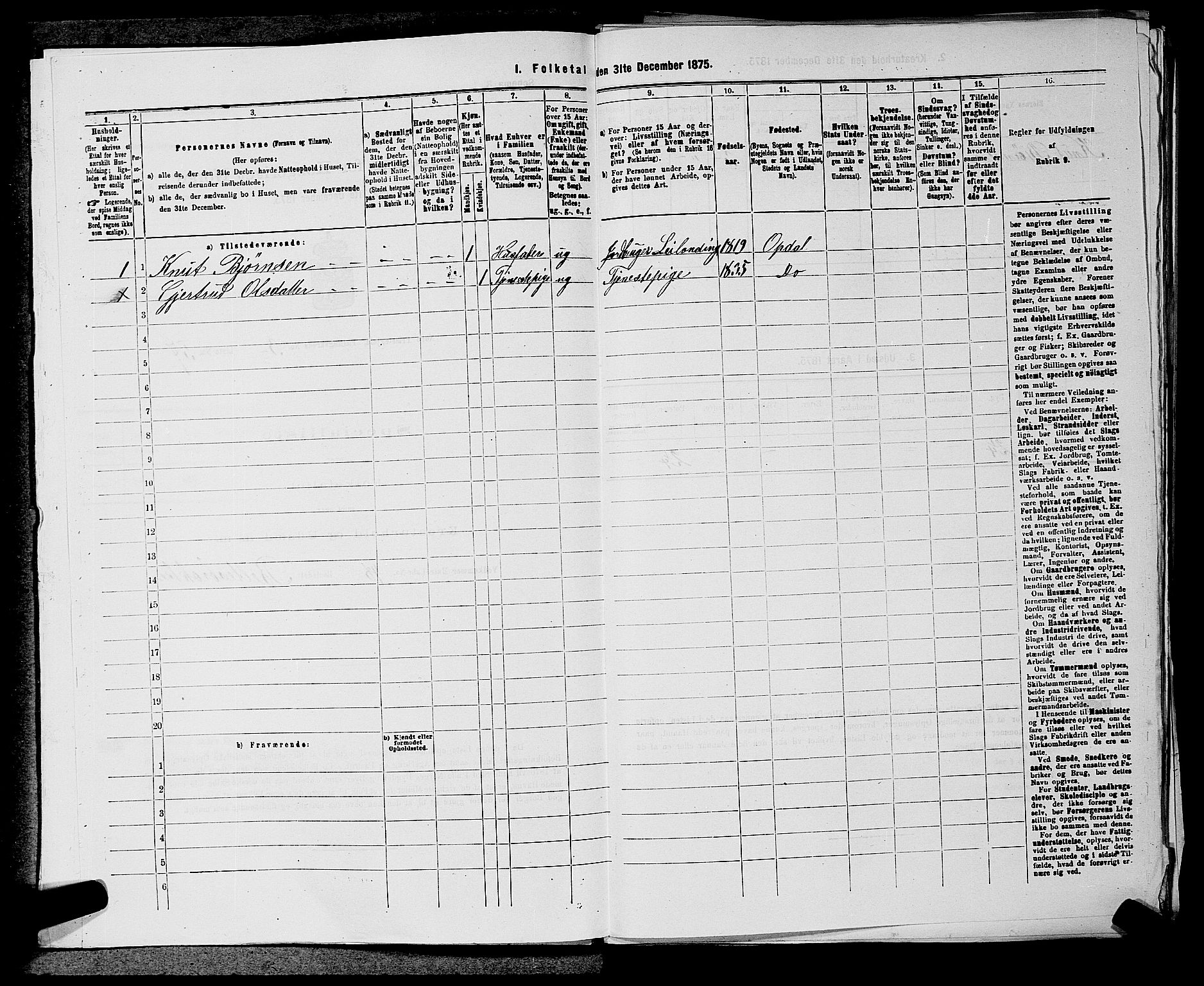 SAKO, 1875 census for 0633P Nore, 1875, p. 341