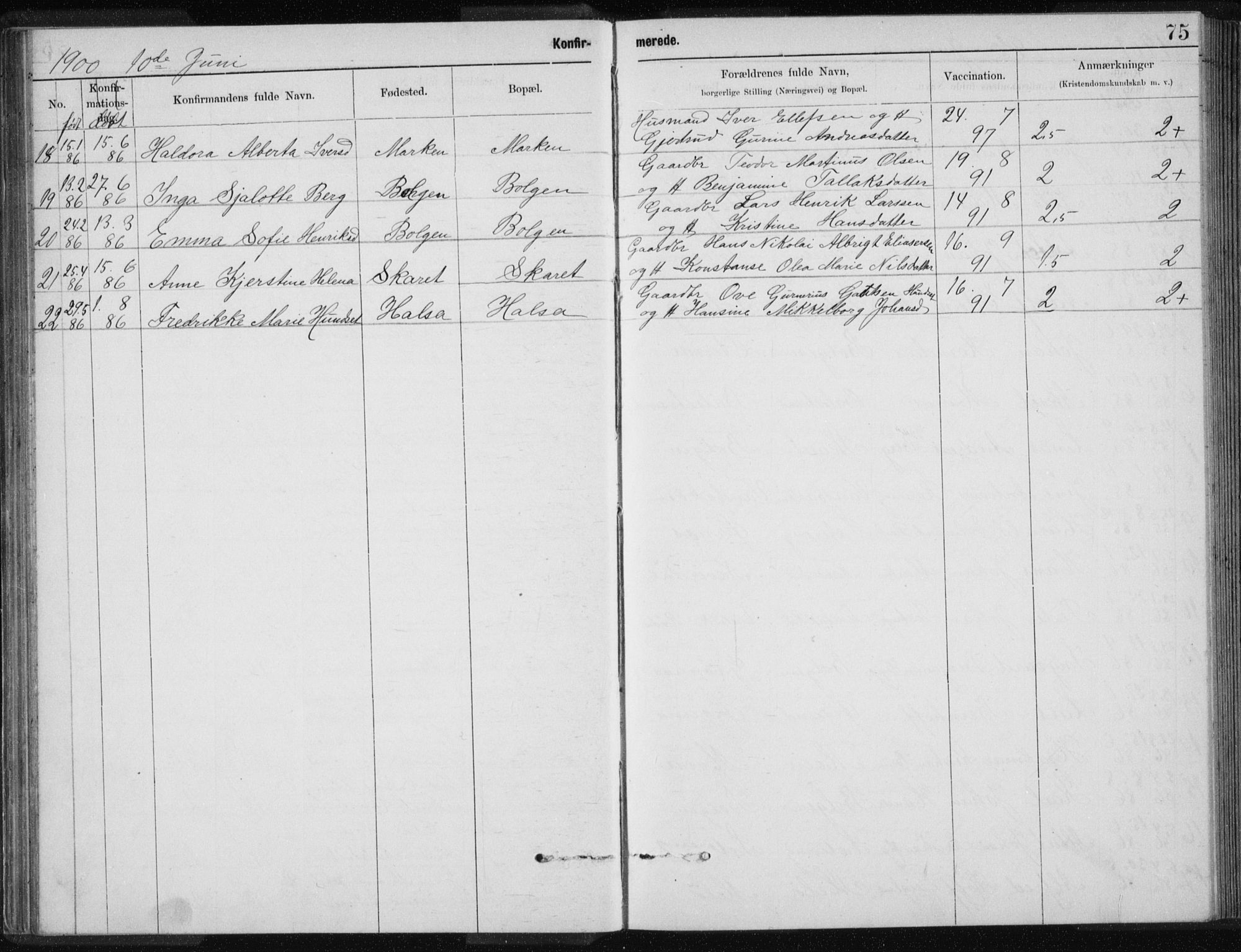 Ministerialprotokoller, klokkerbøker og fødselsregistre - Nordland, SAT/A-1459/843/L0637: Parish register (copy) no. 843C06, 1884-1908, p. 75