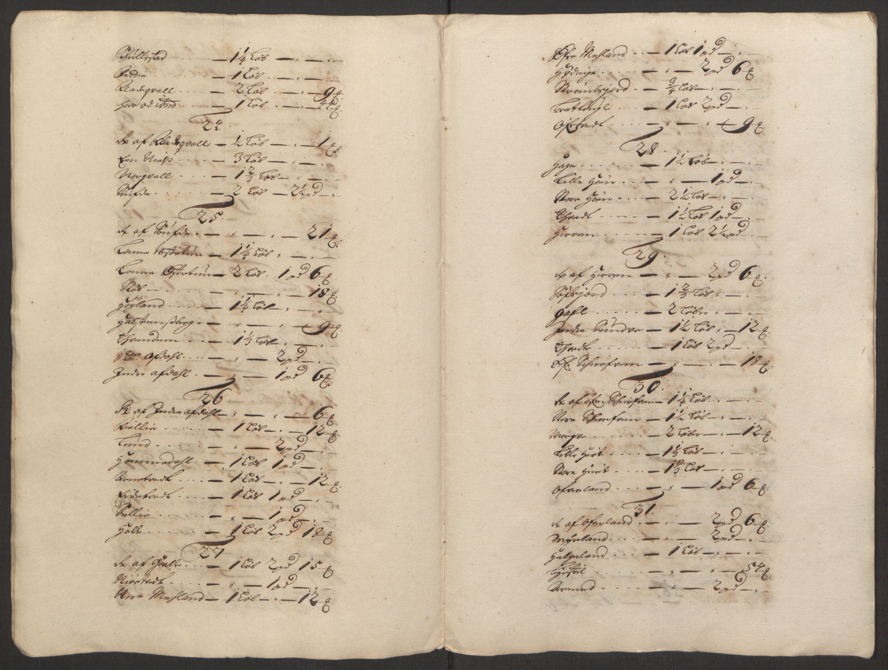 Rentekammeret inntil 1814, Reviderte regnskaper, Fogderegnskap, RA/EA-4092/R51/L3181: Fogderegnskap Nordhordland og Voss, 1691-1692, p. 45