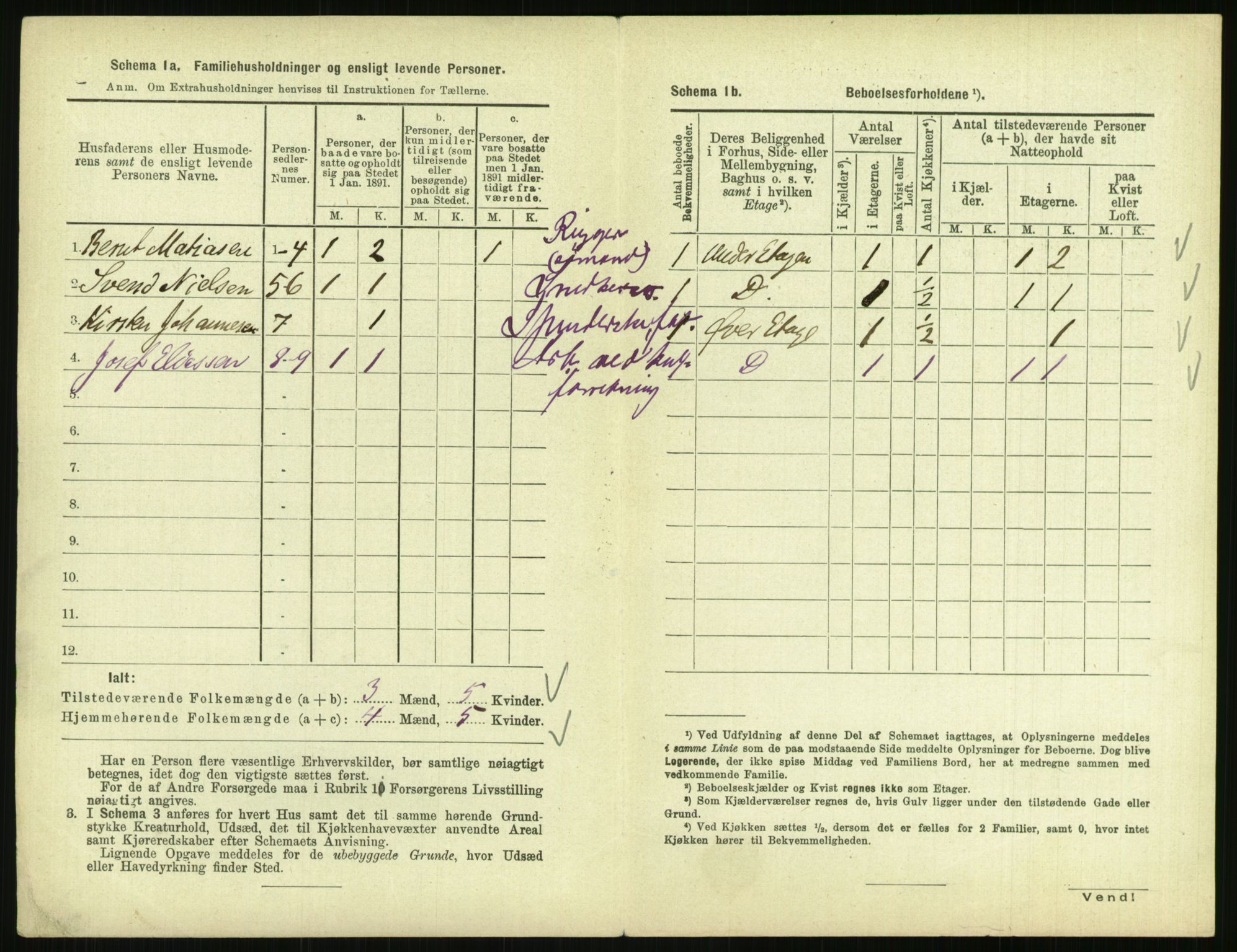 RA, 1891 census for 0903 Arendal, 1891, p. 563