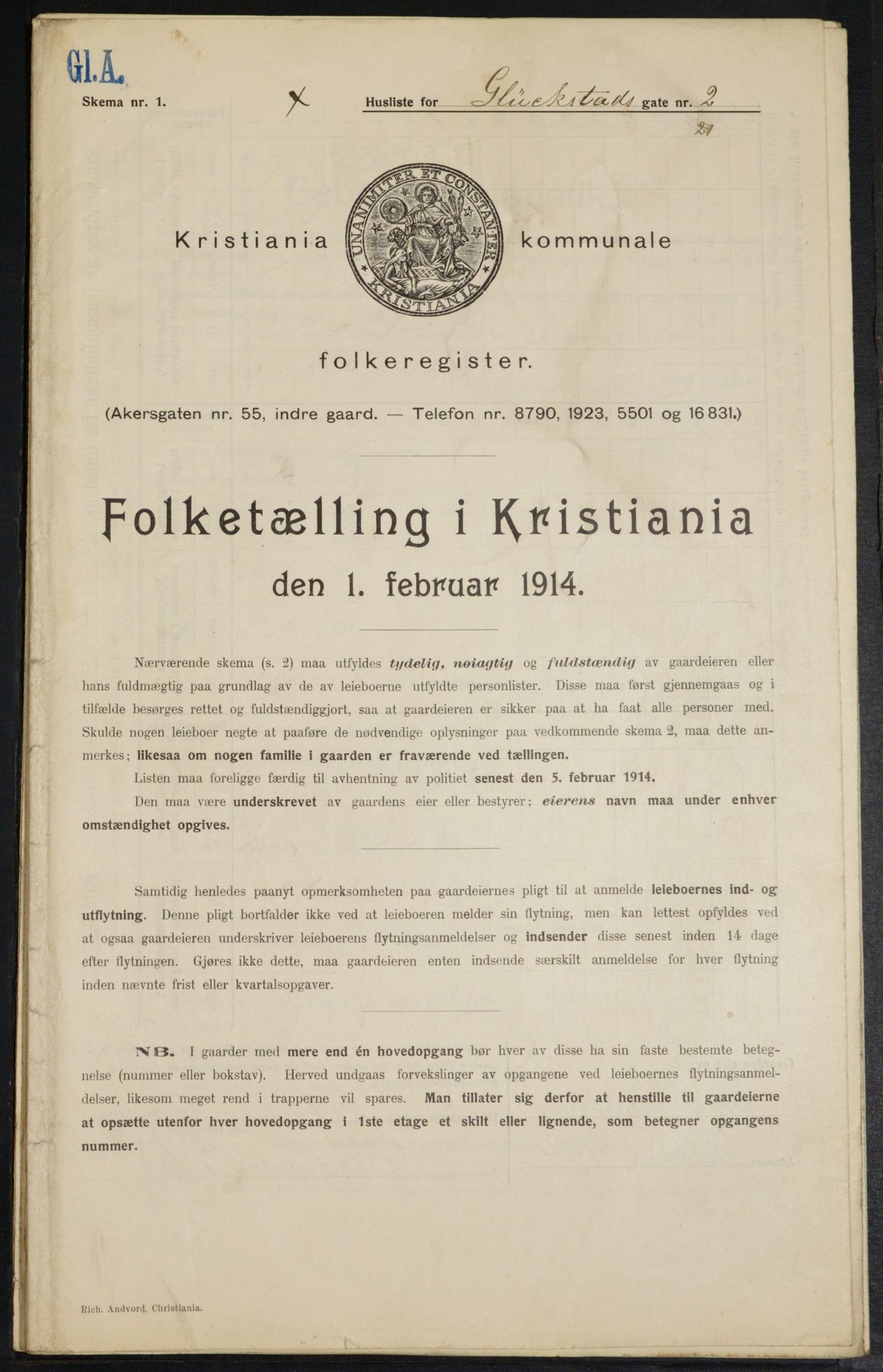 OBA, Municipal Census 1914 for Kristiania, 1914, p. 29502