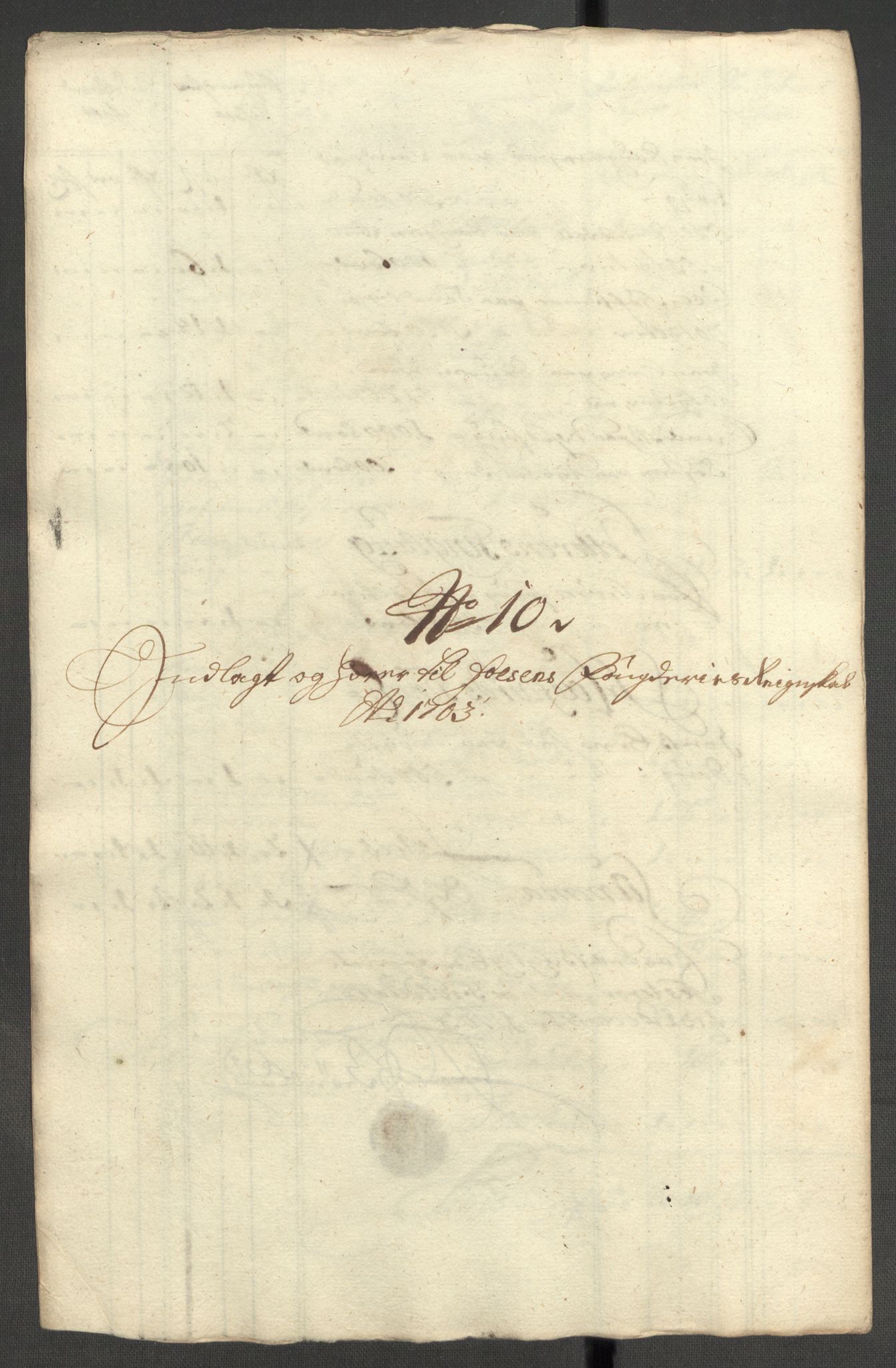 Rentekammeret inntil 1814, Reviderte regnskaper, Fogderegnskap, RA/EA-4092/R57/L3855: Fogderegnskap Fosen, 1702-1703, p. 330