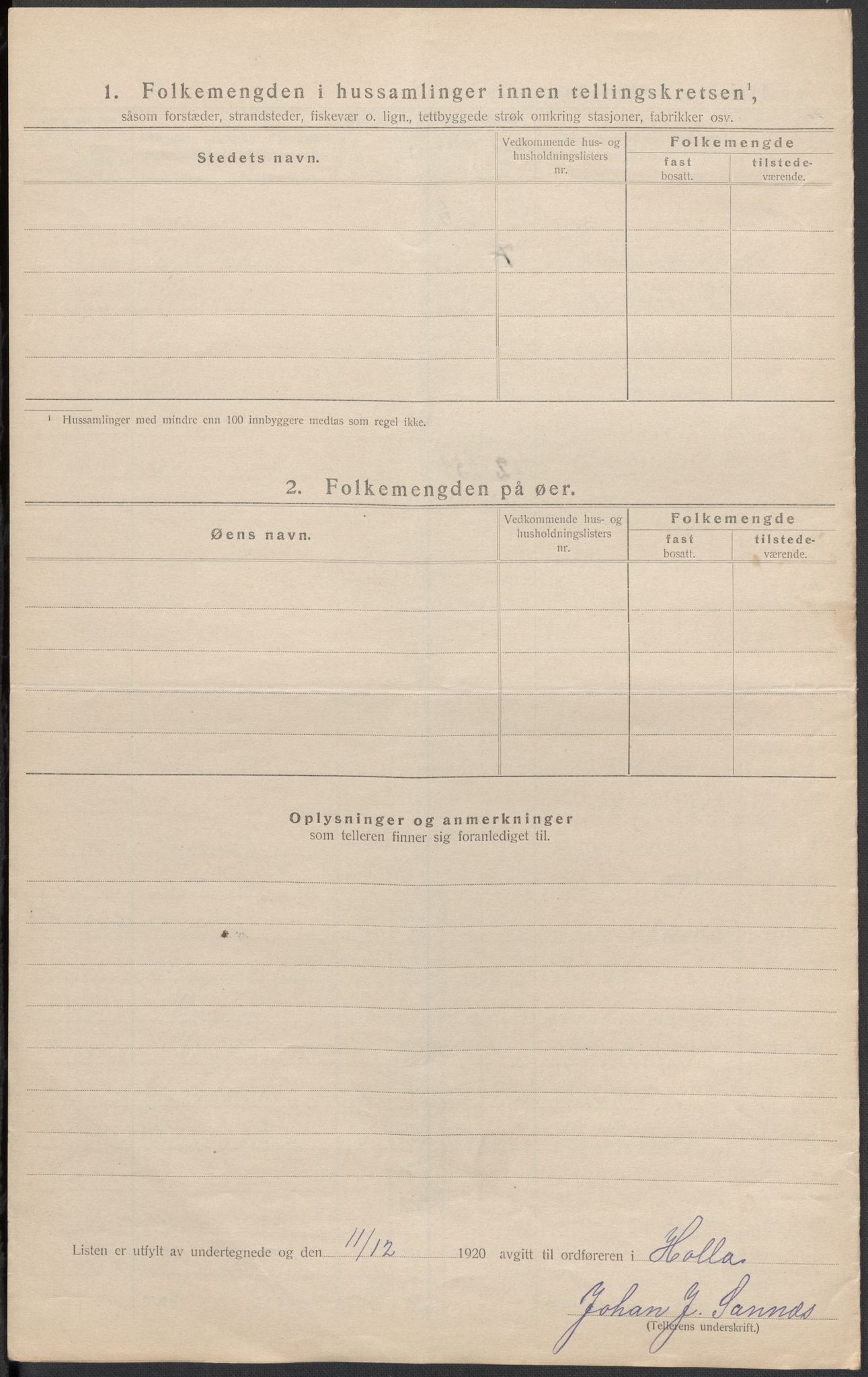 SAKO, 1920 census for Holla, 1920, p. 24