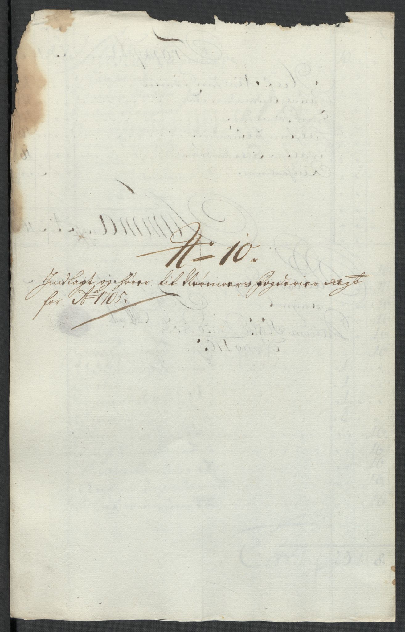 Rentekammeret inntil 1814, Reviderte regnskaper, Fogderegnskap, AV/RA-EA-4092/R56/L3741: Fogderegnskap Nordmøre, 1705, p. 106