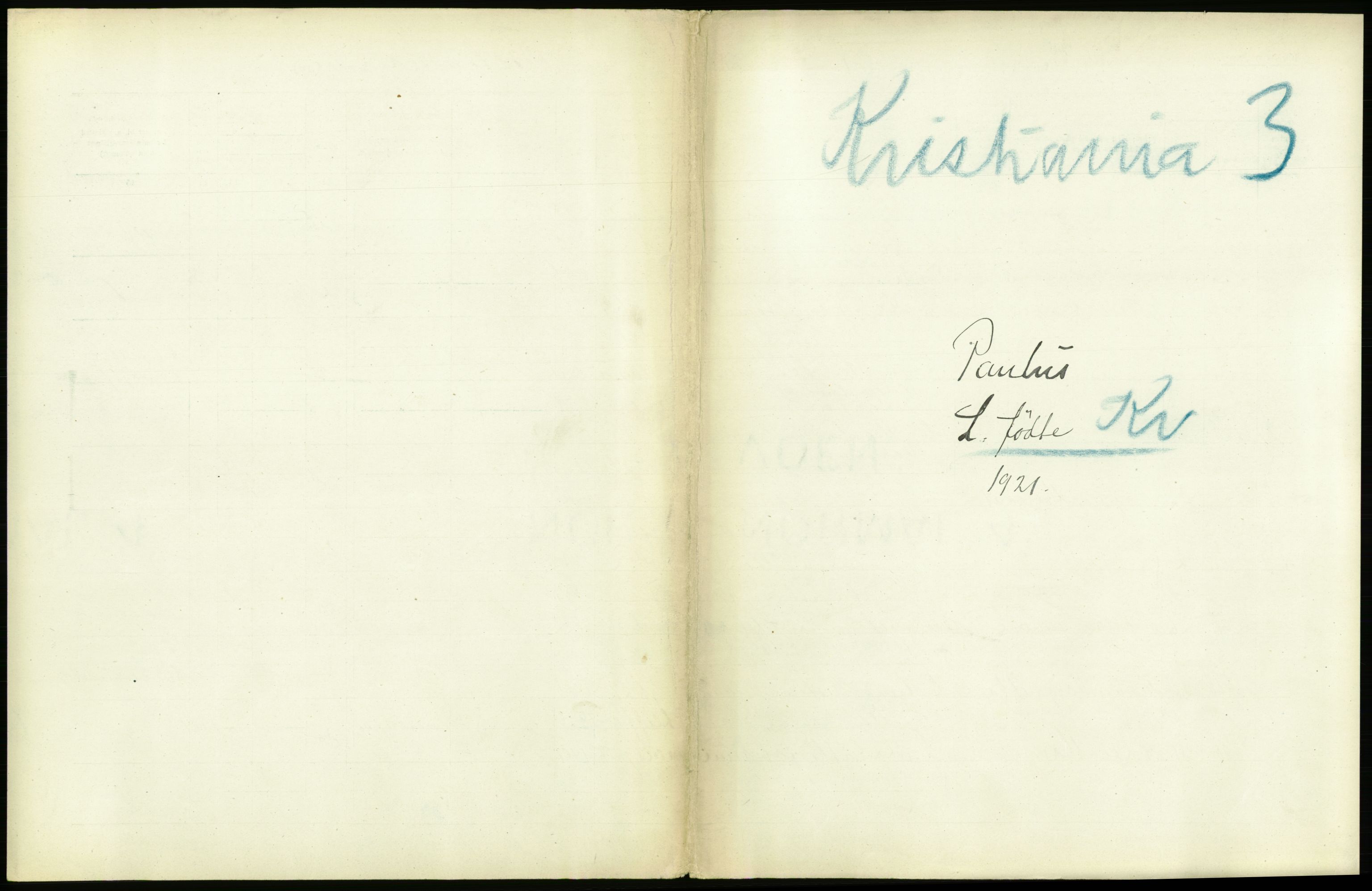 Statistisk sentralbyrå, Sosiodemografiske emner, Befolkning, RA/S-2228/D/Df/Dfc/Dfca/L0008: Kristiania: Levendefødte menn og kvinner., 1921, p. 165