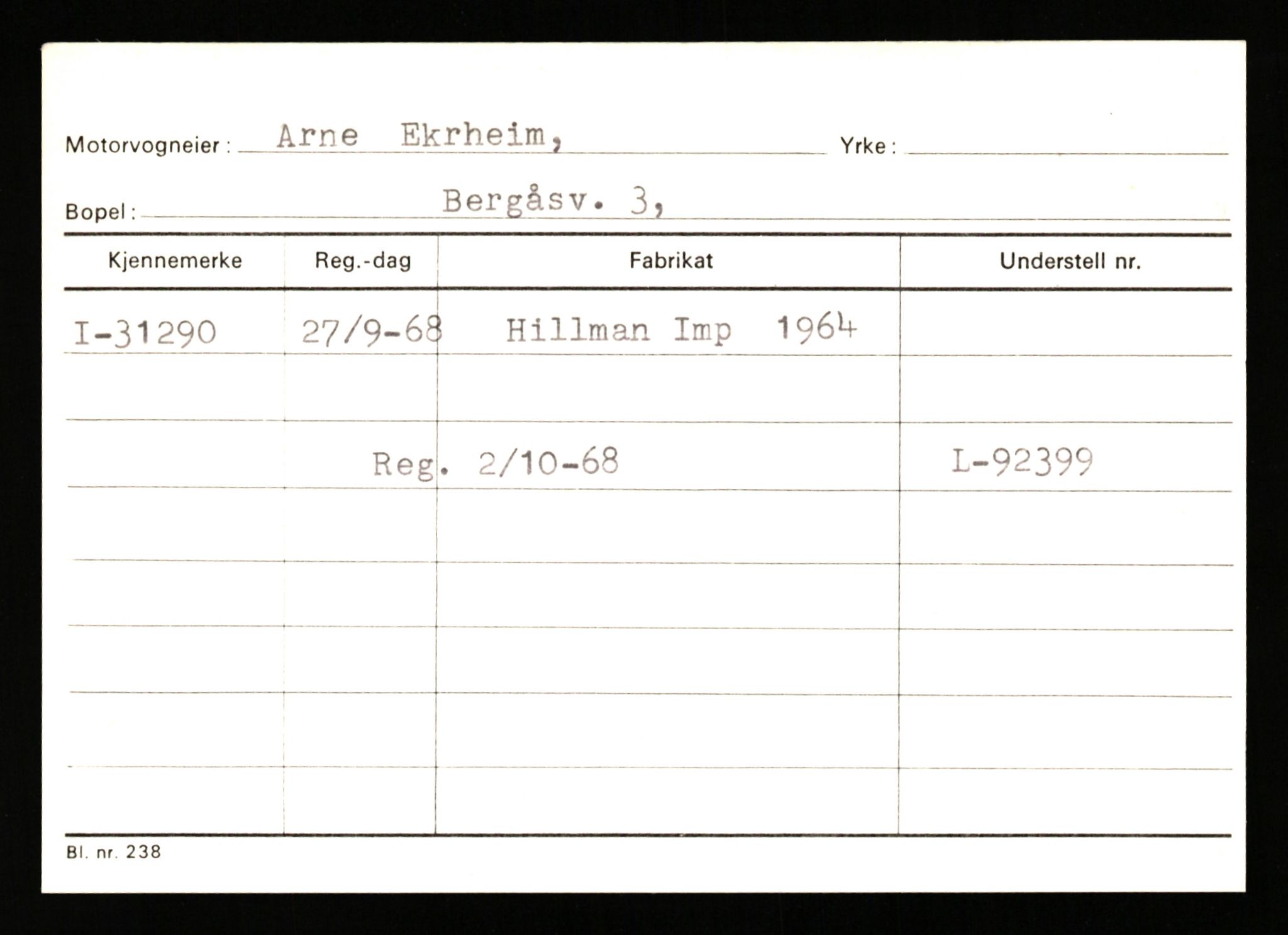 Stavanger trafikkstasjon, AV/SAST-A-101942/0/G/L0005: Registreringsnummer: 23000 - 34245, 1930-1971, p. 2529