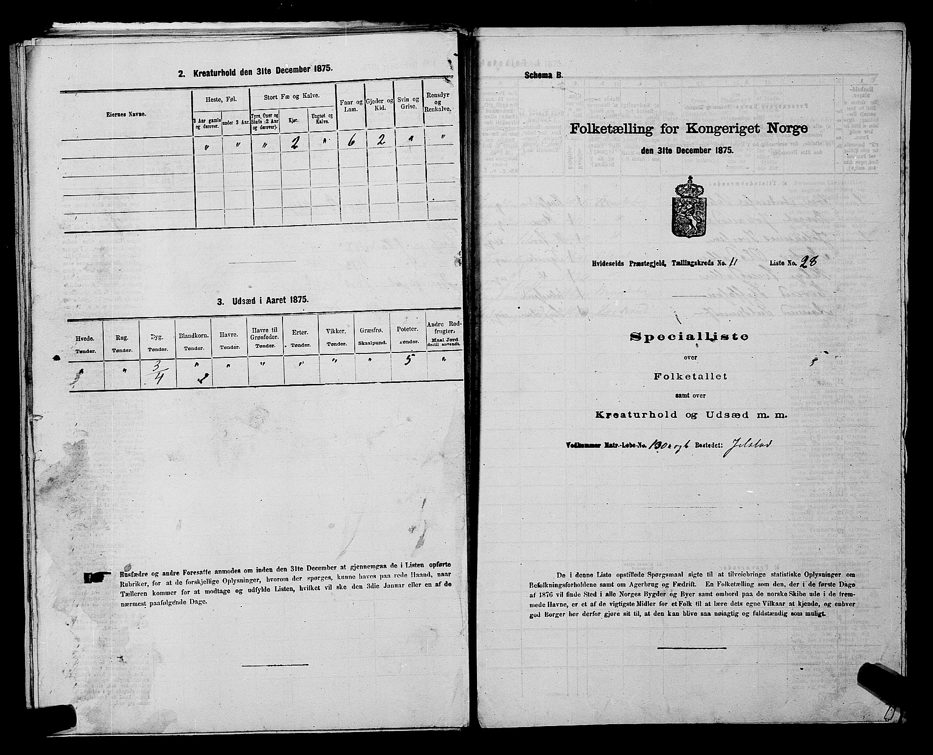 SAKO, 1875 census for 0829P Kviteseid, 1875, p. 942