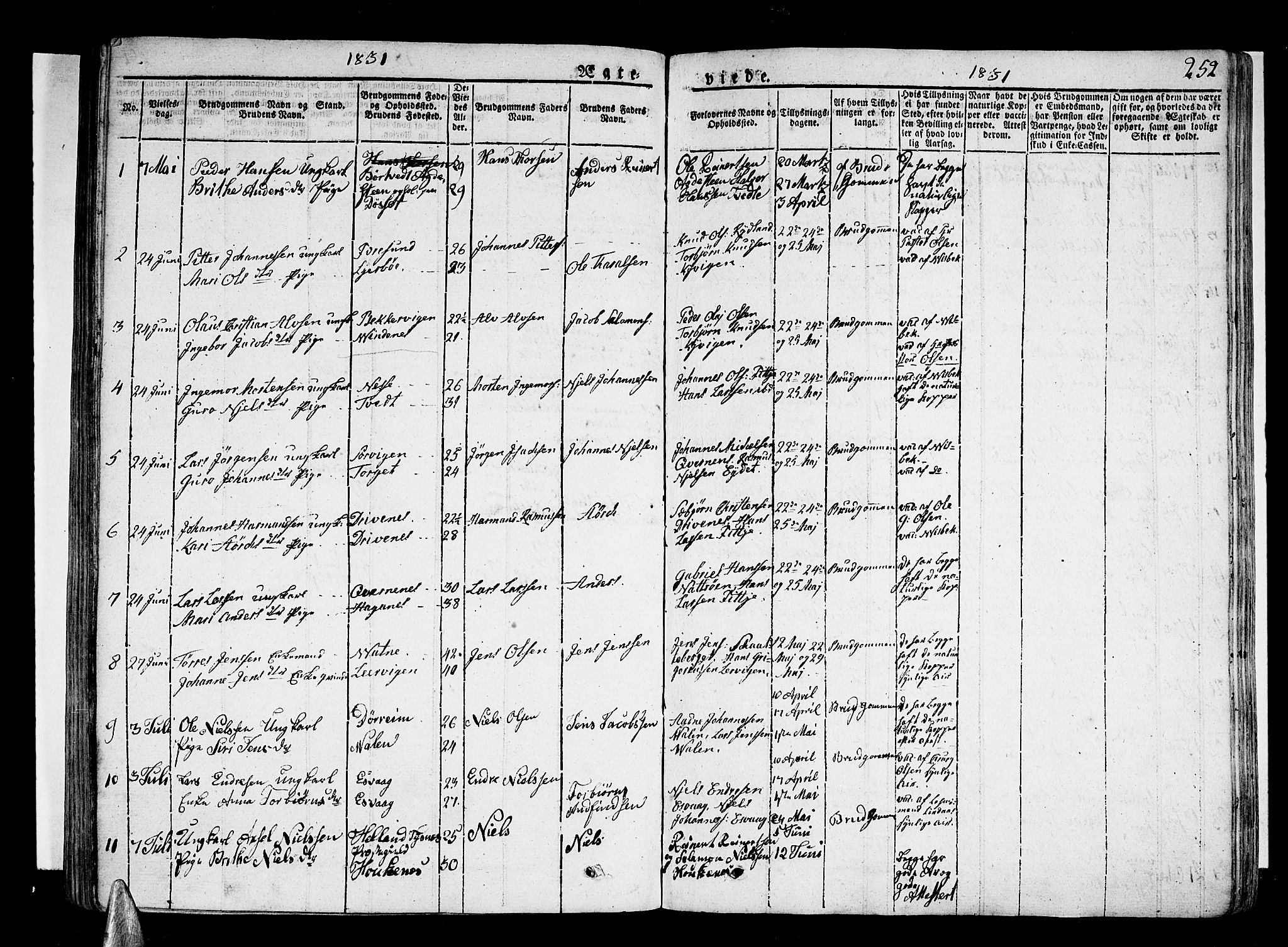 Stord sokneprestembete, AV/SAB-A-78201/H/Haa: Parish register (official) no. A 6, 1826-1840, p. 252